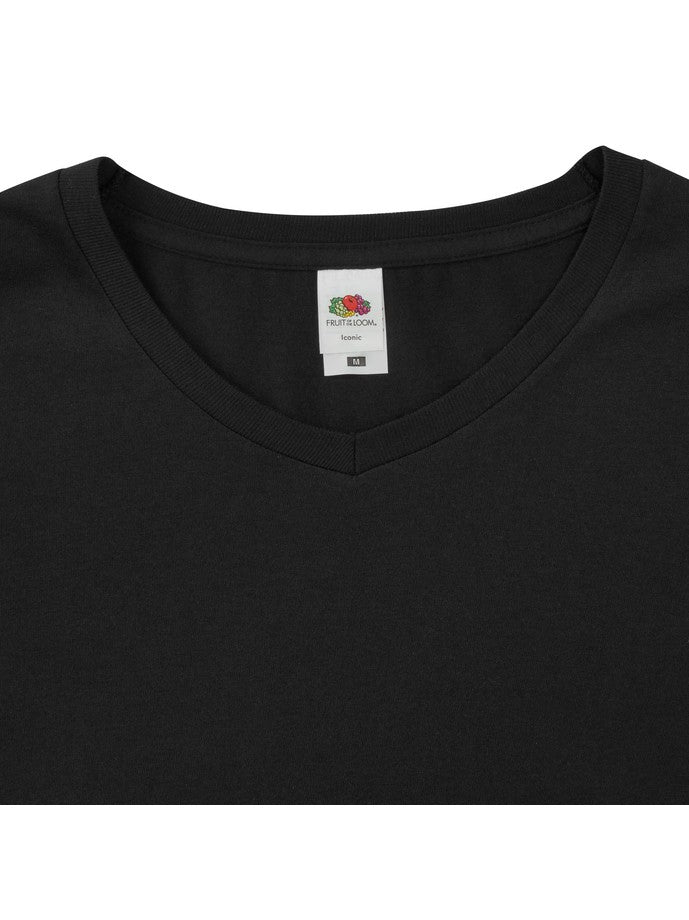Camiseta Fruit Of The Loom Iconic 150 V-Neck T