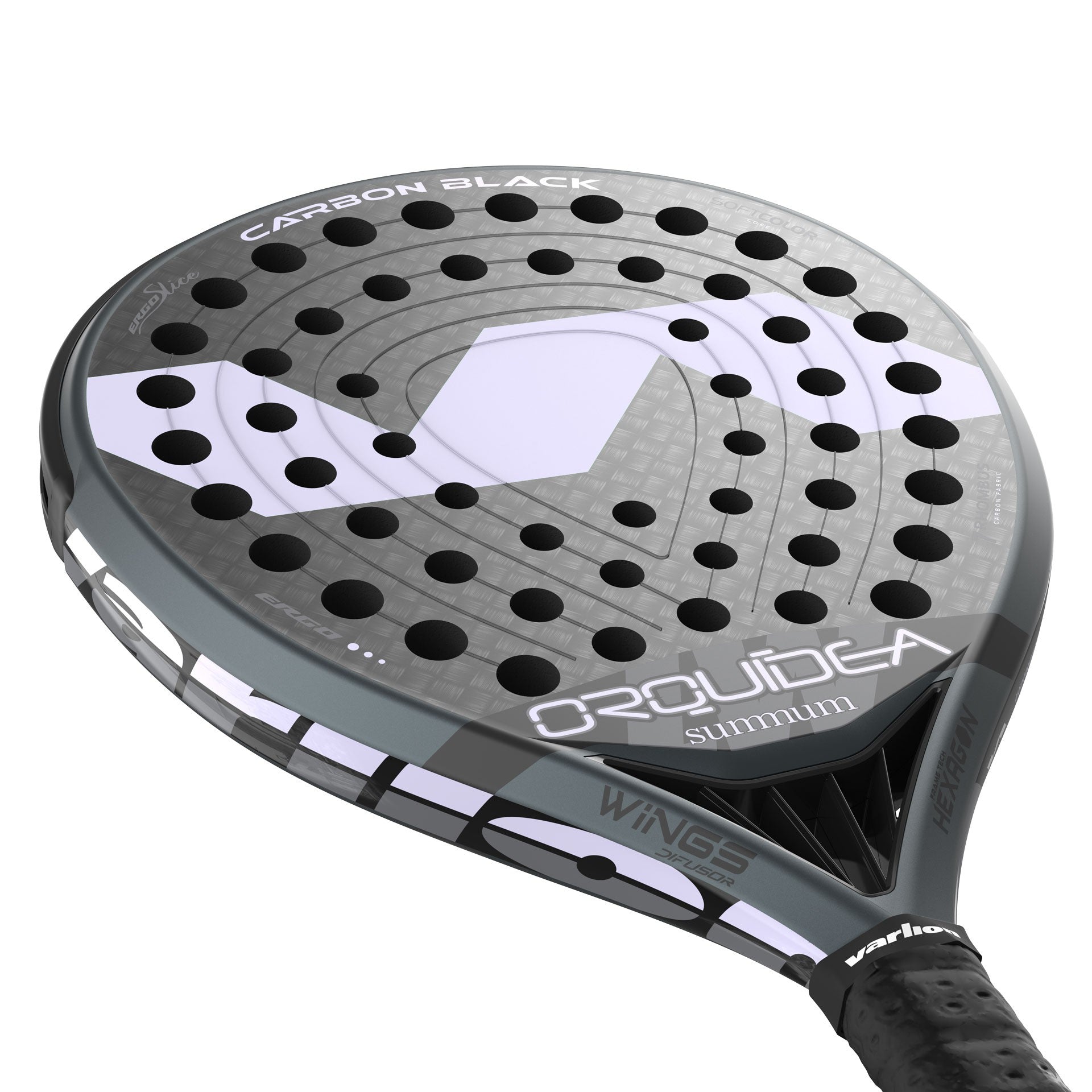Pala De Pádel Varlion Lw Carbon Black Orquidea