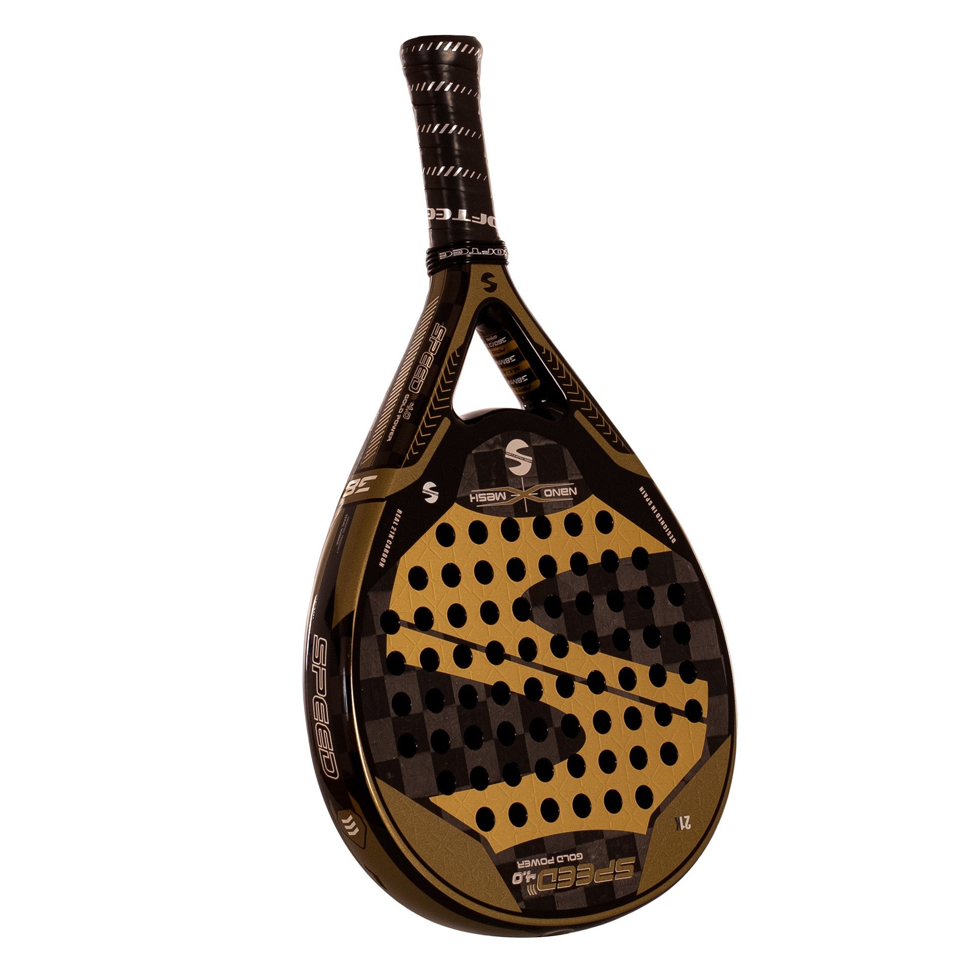 Pala Pádel Softee Speed Gold Power 4.0 Nano Mesh