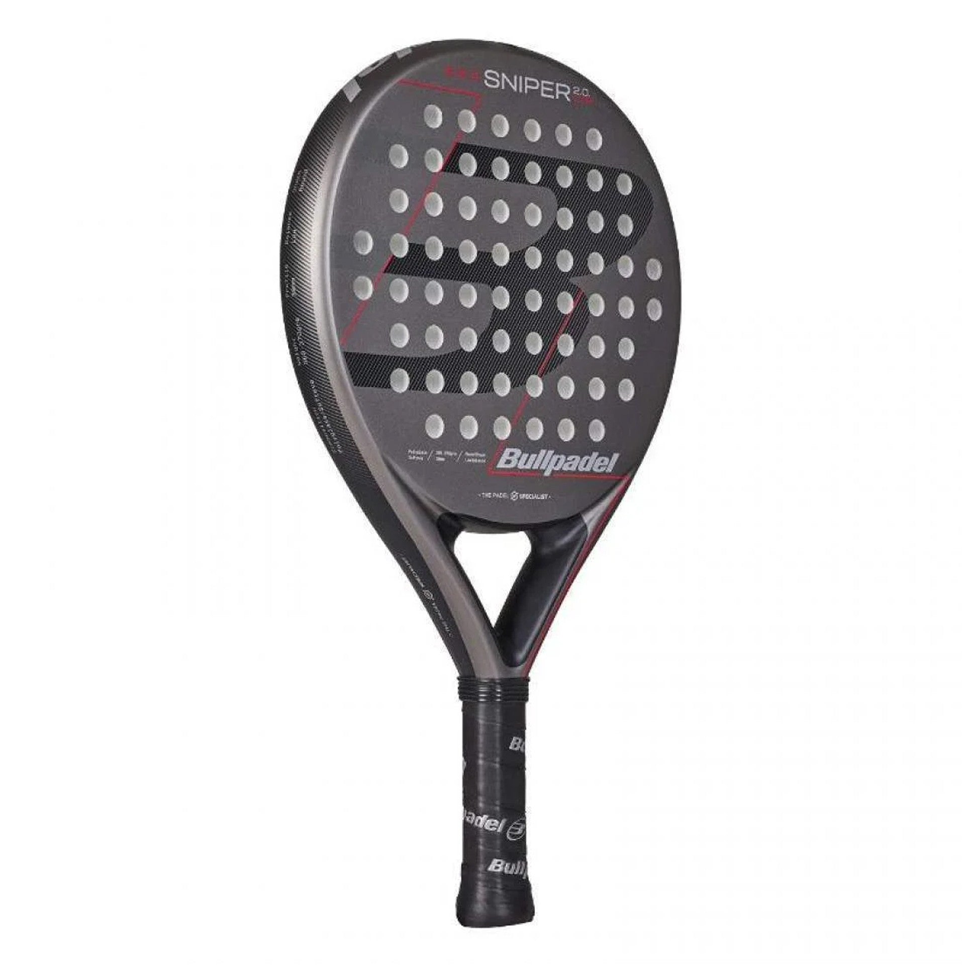 Pala Pádel Bullpadel Sniper 2.0 Control Gris Oscuro 2026