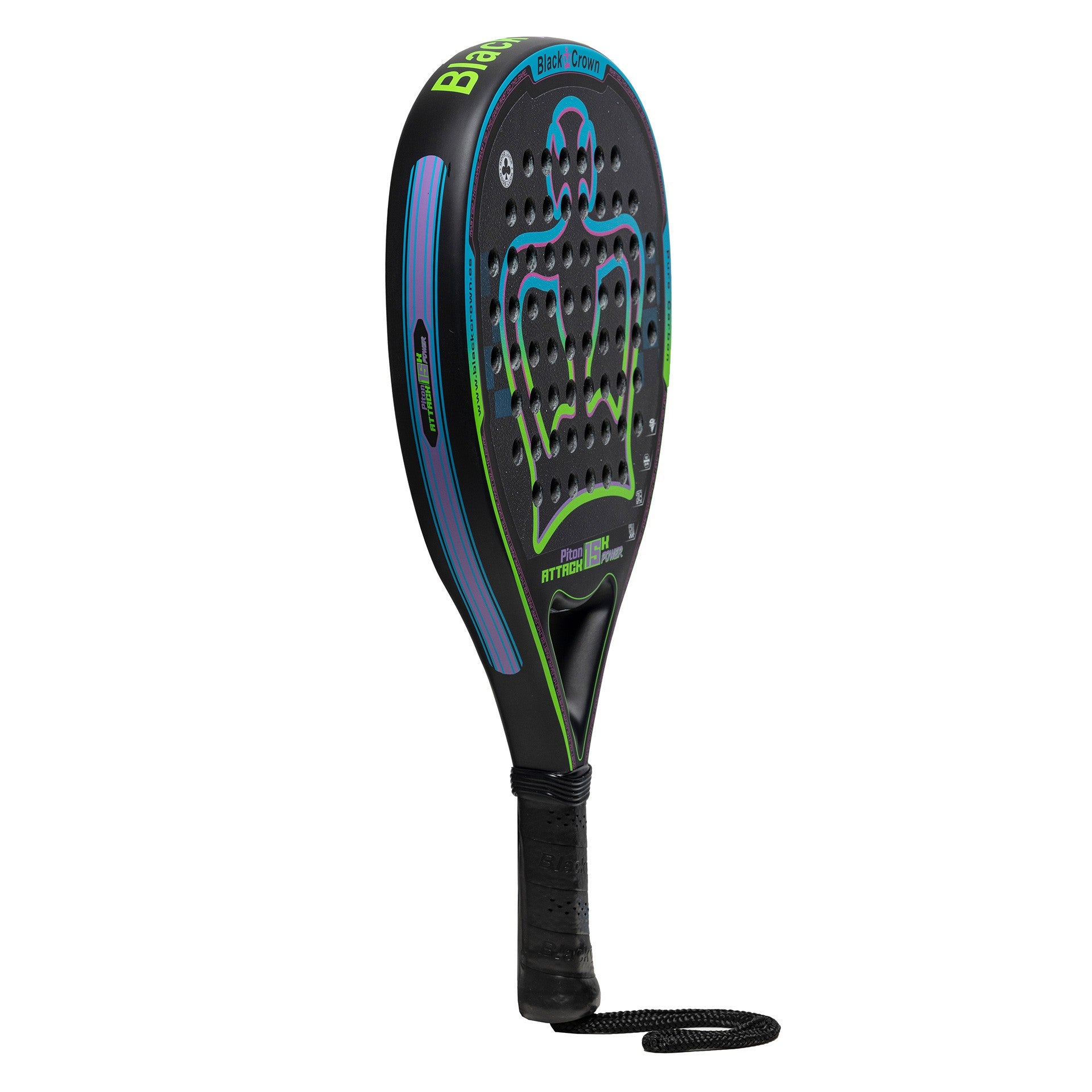 Pala De Pádel Black Crown Piton Attack 15K Power