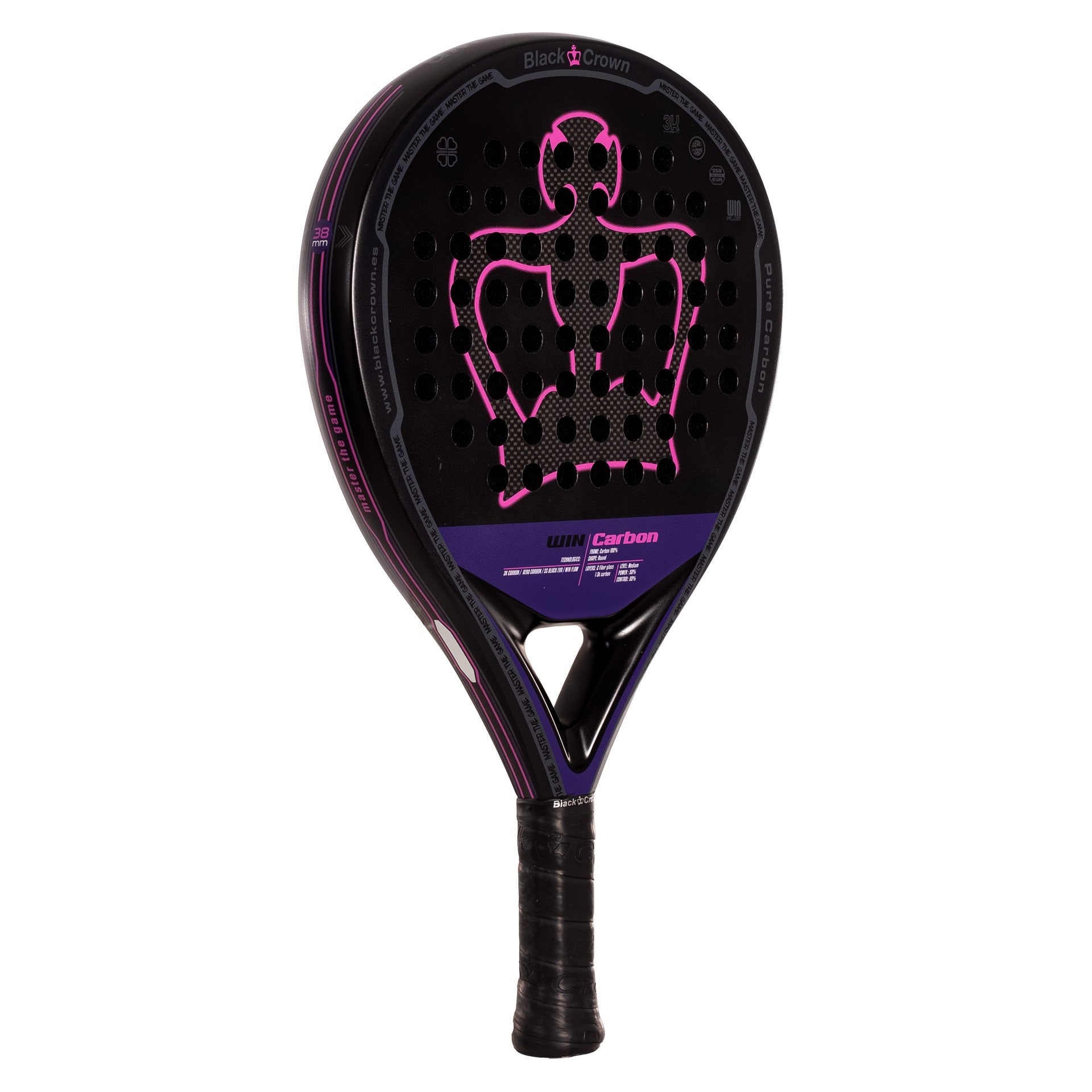 Pala De Pádel Black Crown Win Carbon