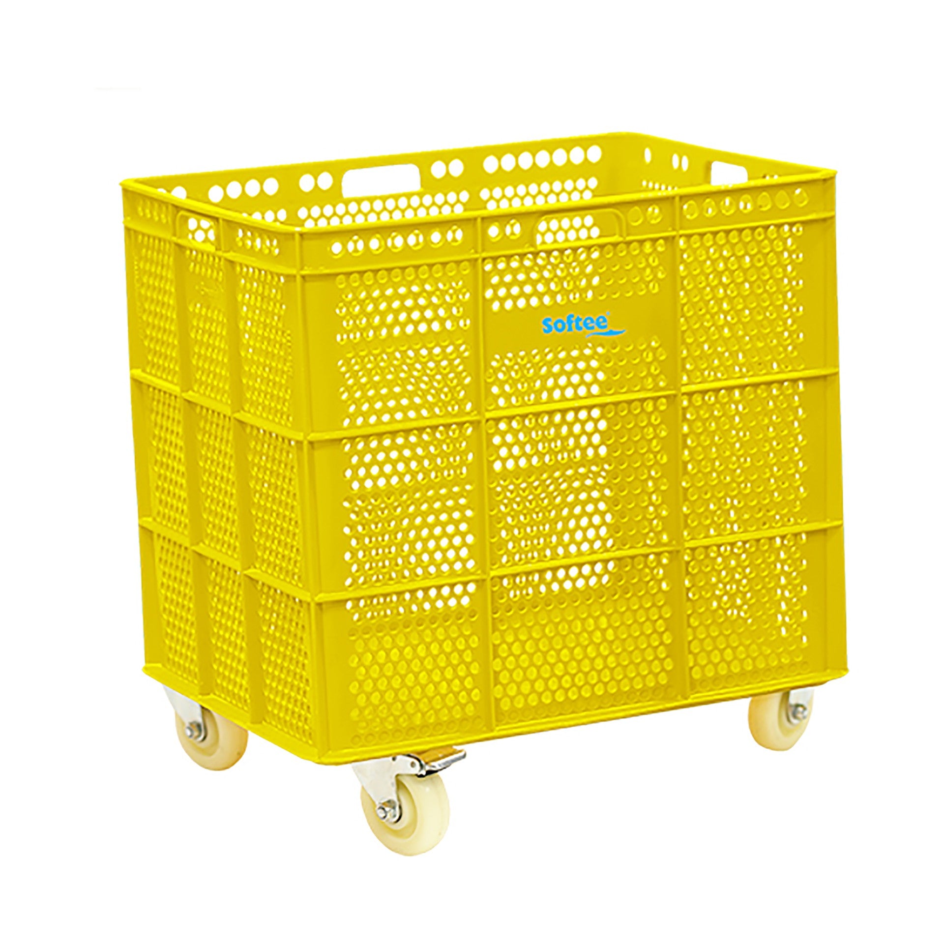 Banasta Con Ruedas Inox - Amarillo / 1