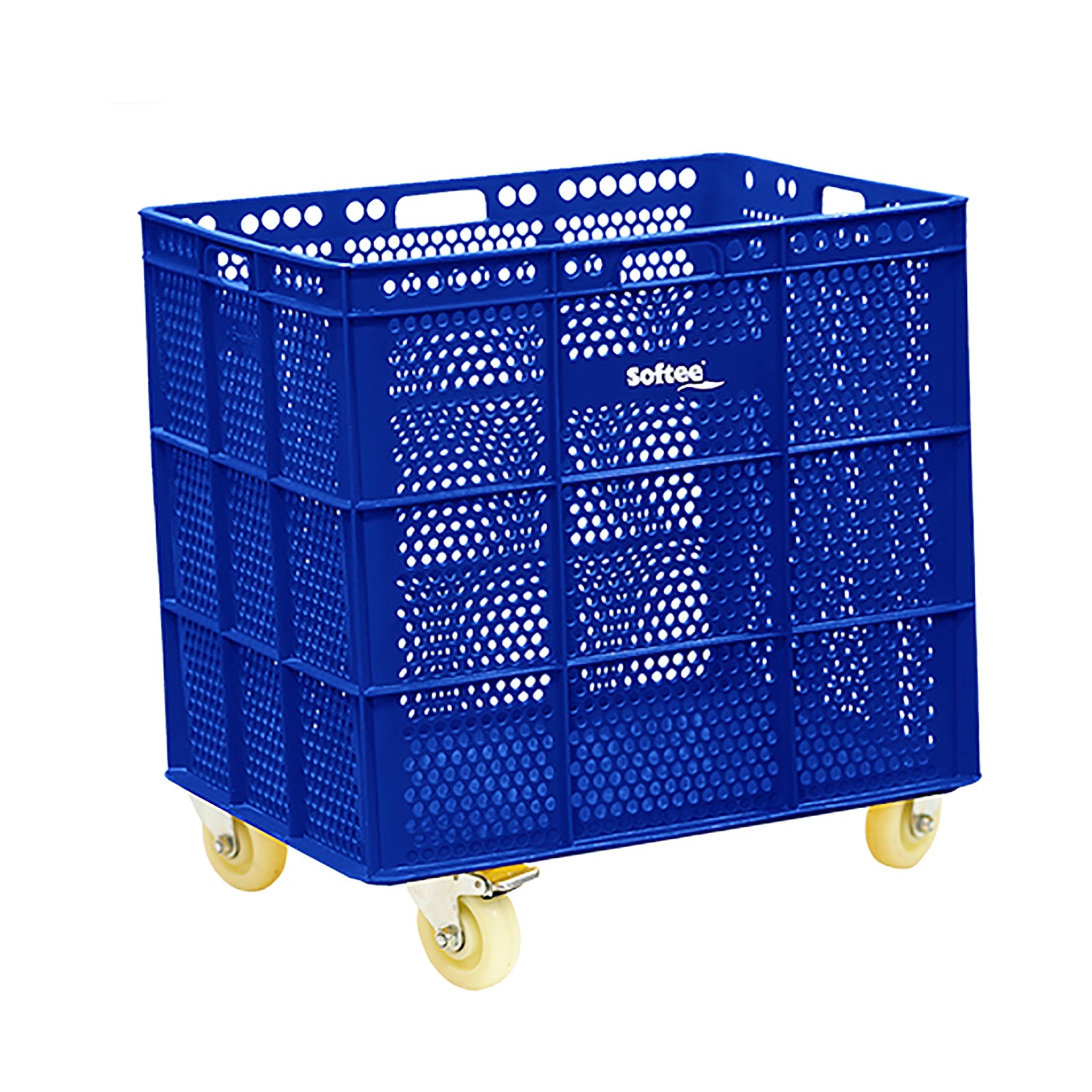 Banasta Con Ruedas Inox - Azul / 1