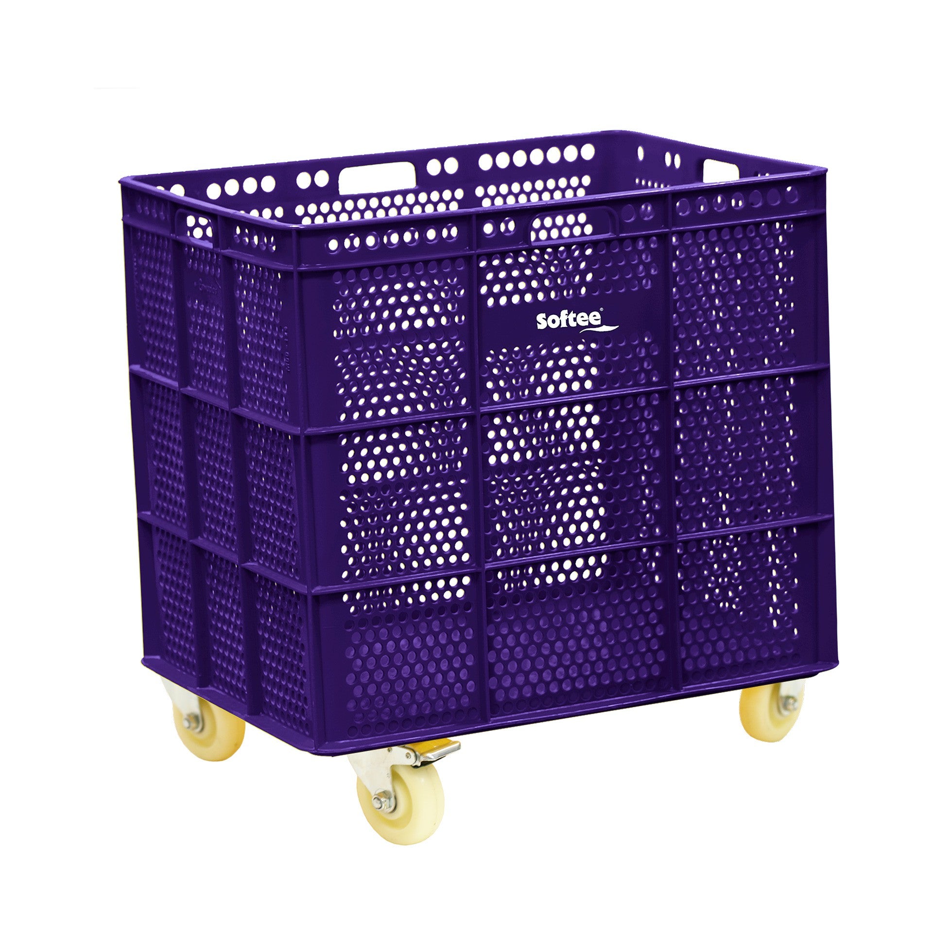 Banasta Con Ruedas Inox - Morado / 1