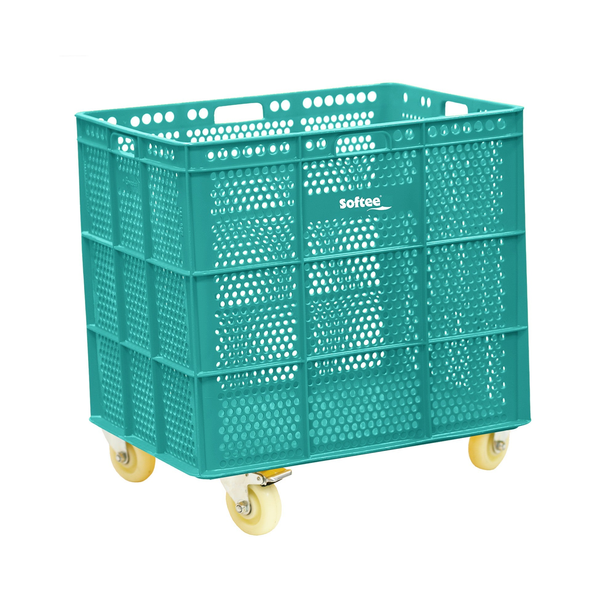 Banasta Con Ruedas Inox - Verde Sft / 1