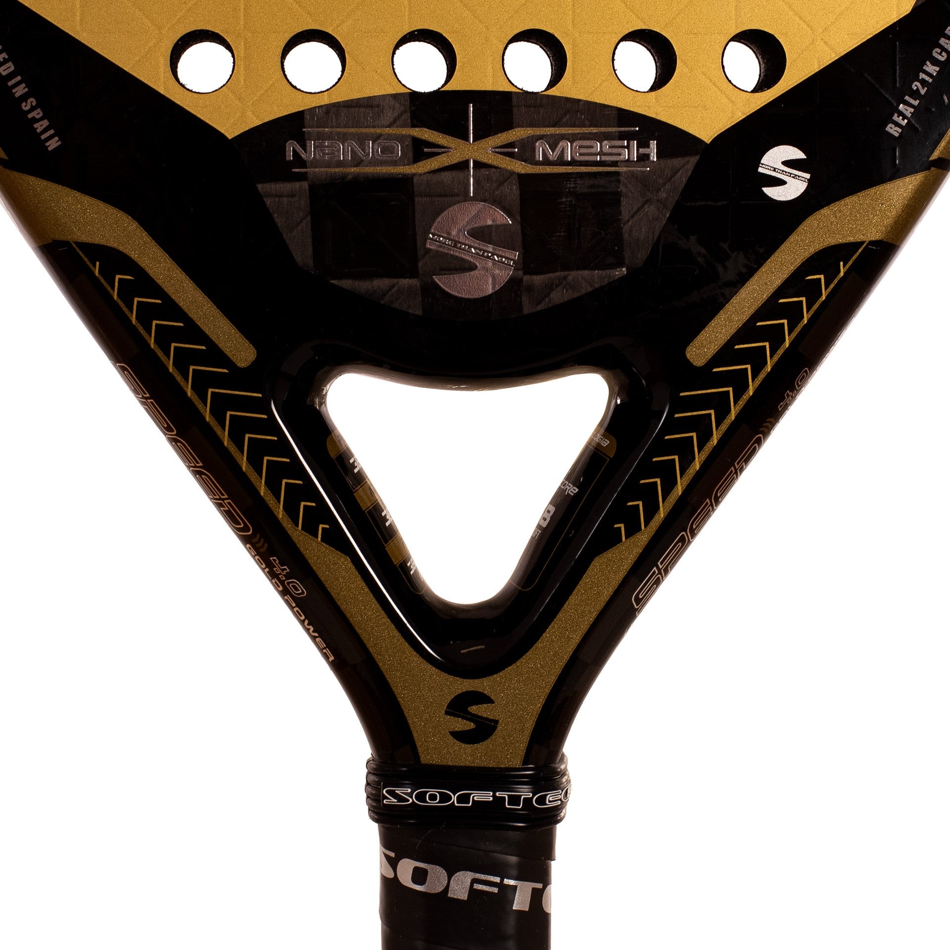Pala Pádel Softee Speed Gold Power 4.0 Nano Mesh