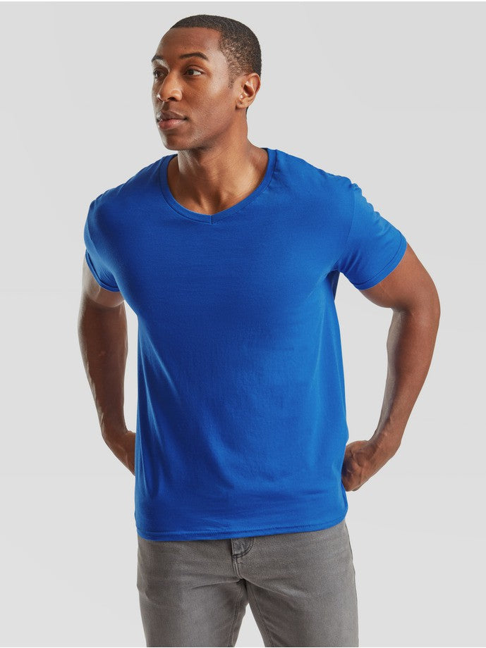 Camiseta Fruit Of The Loom Iconic 150 V-Neck T
