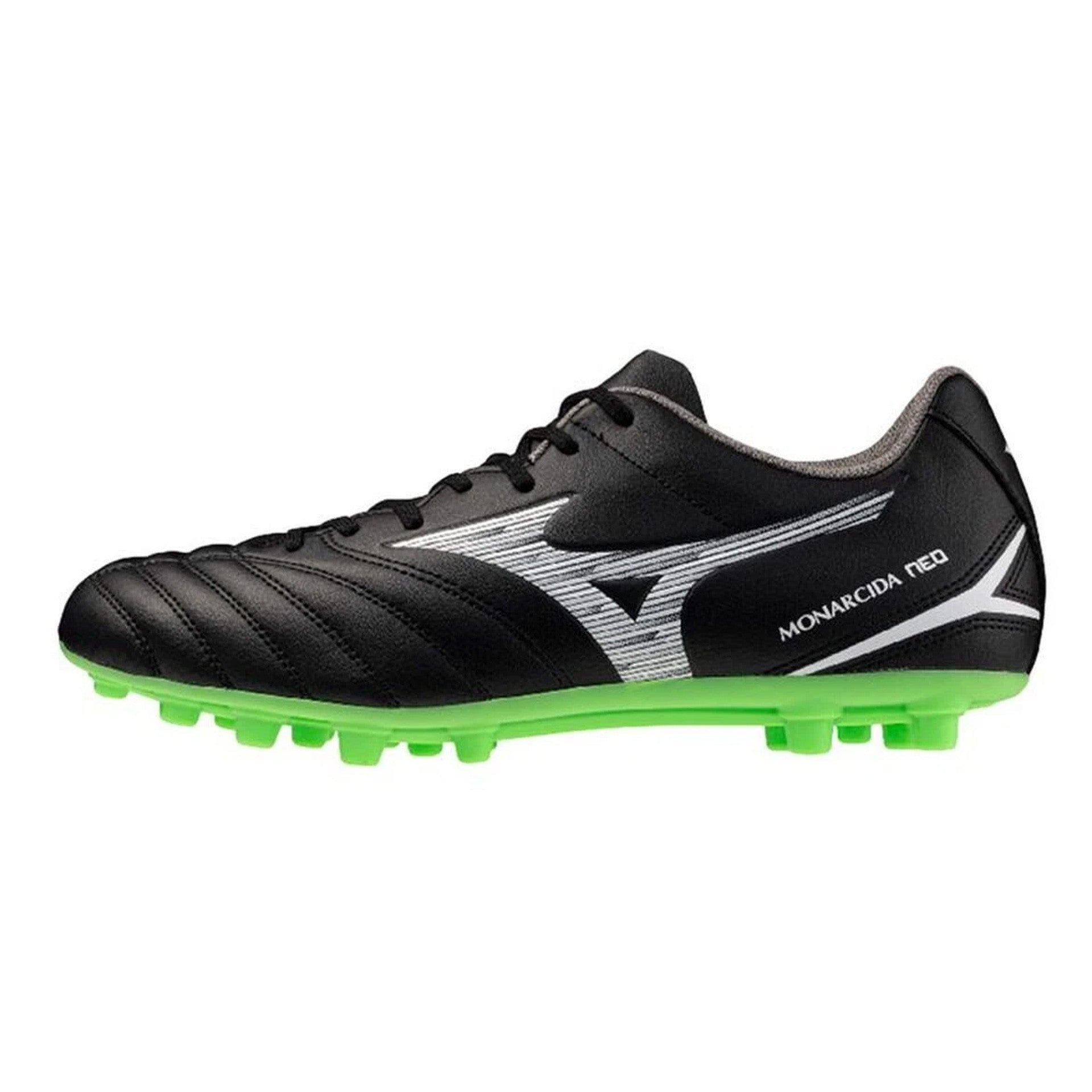 Botas De Fútbol Mizuno Monarcida Neo 3 Select Ag - Negro/Verde Fluor / 40 1/2