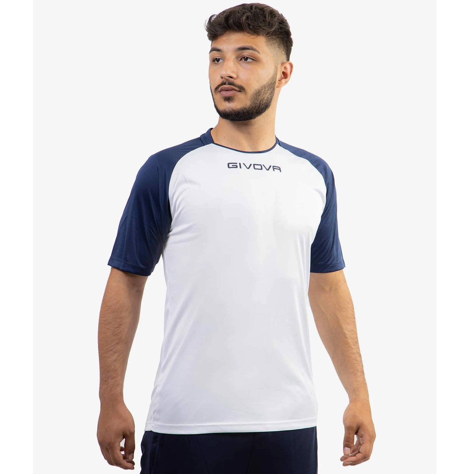 Camiseta Givova Capo - Blanco/Marino / 4Xs