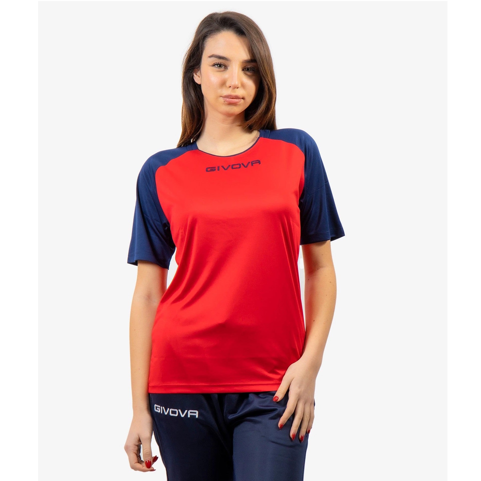 Camiseta Givova Capo - Rojo/Marino / 4Xs