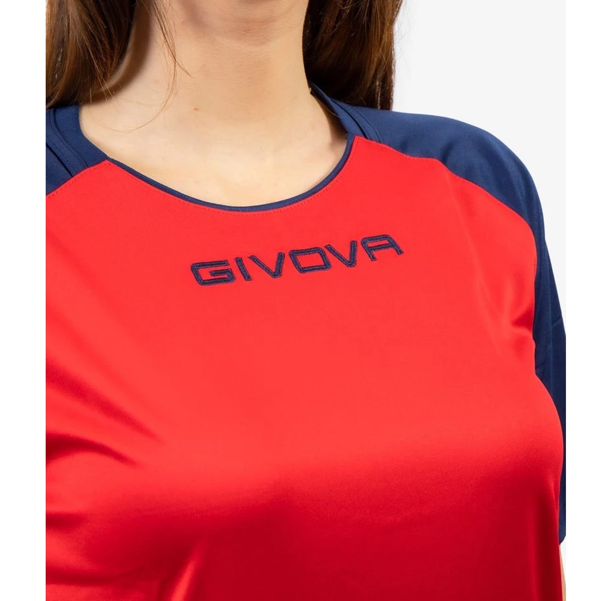 Camiseta Givova Capo - Rojo/Marino / 4Xs