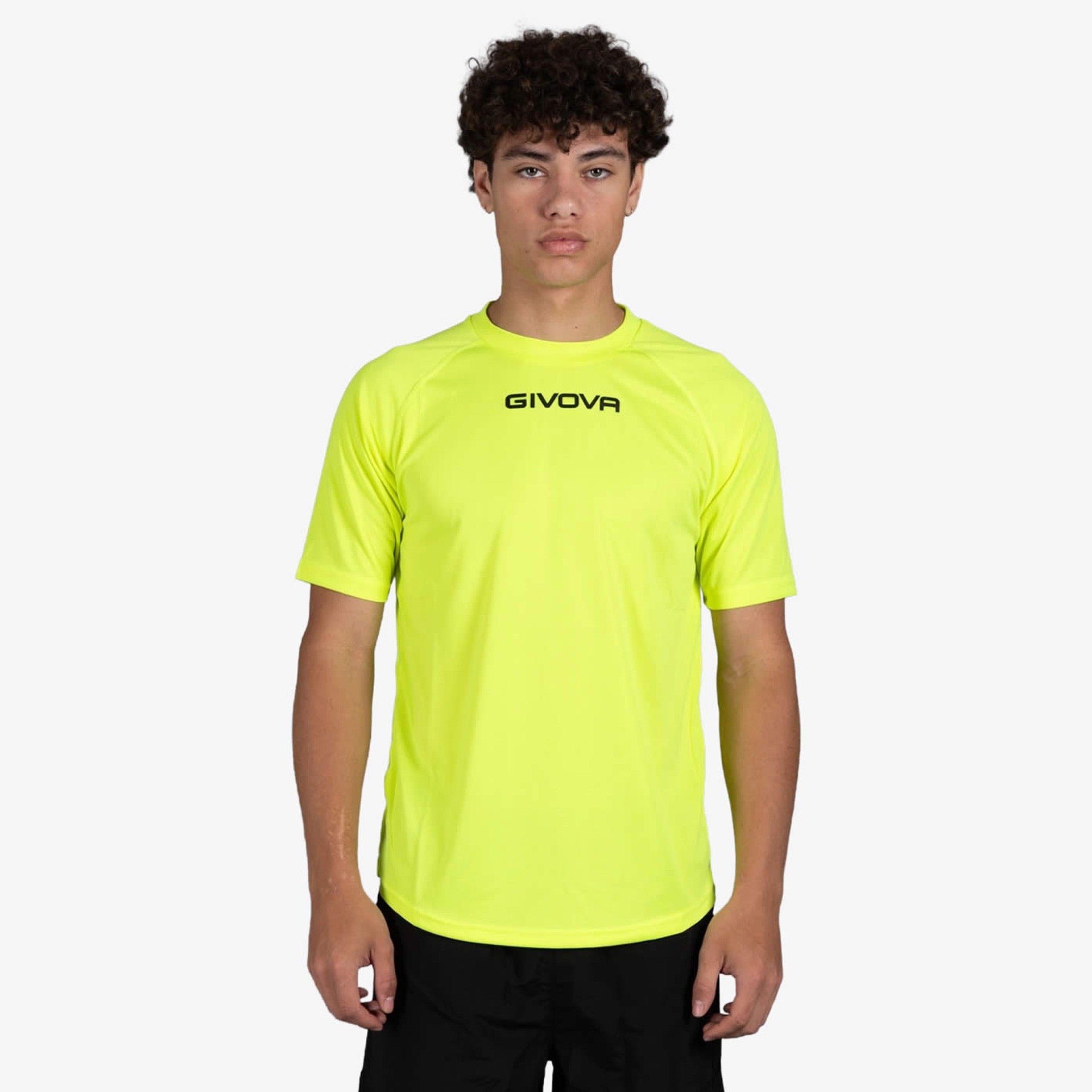 Camiseta Givova One Microperforada - Amarillo Flúor / 3Xs