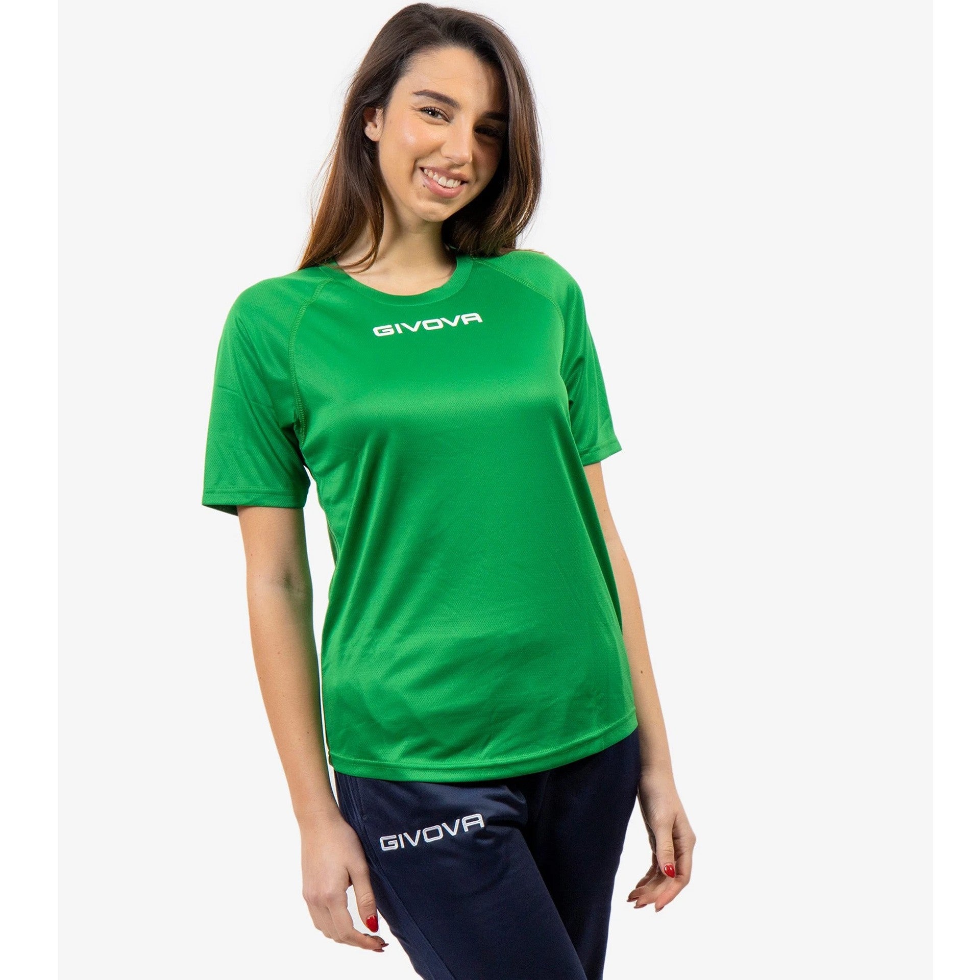 Camiseta Givova One Microperforada - Verde / 3Xs