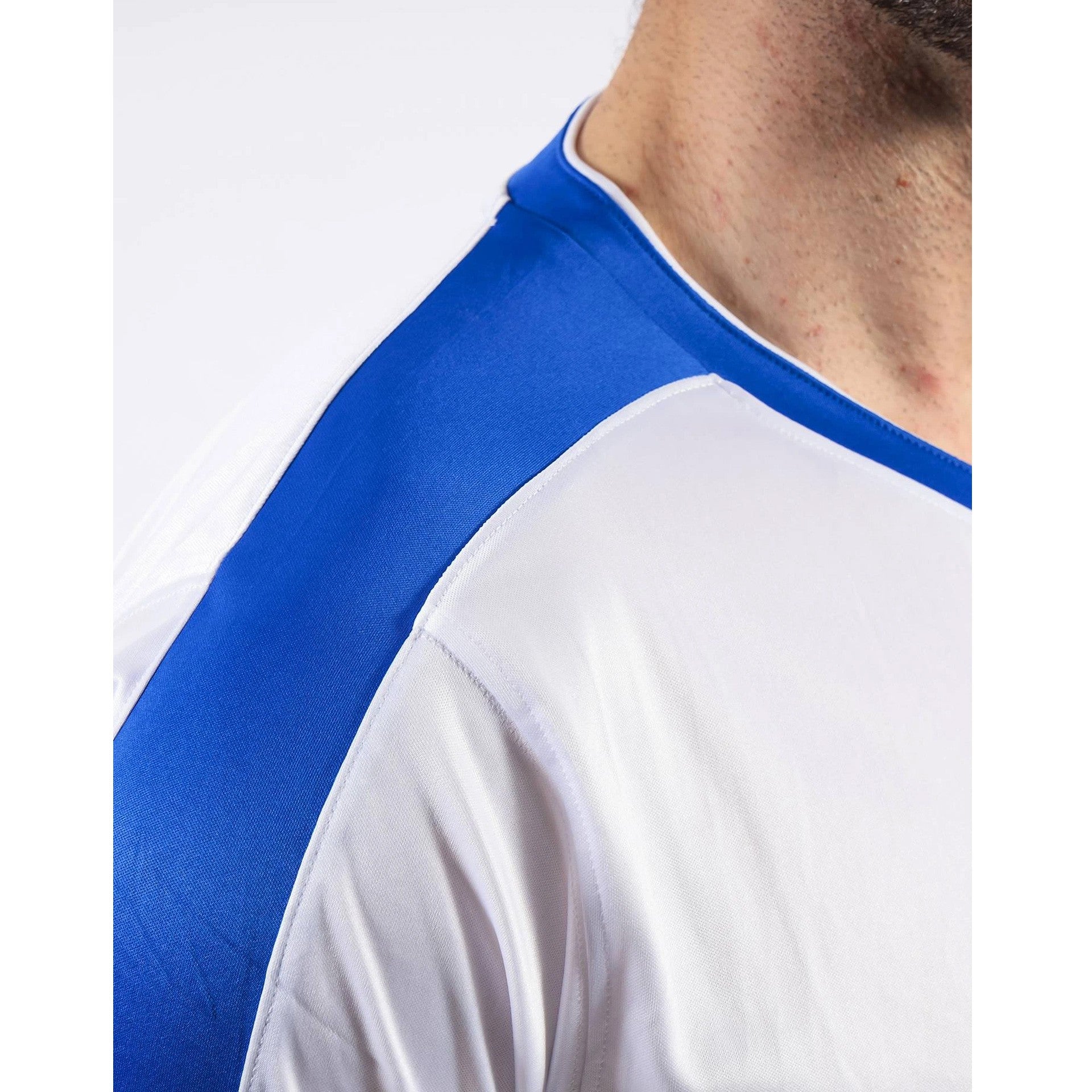Camiseta Givova Revolution - Blanco/Royal / Xxs