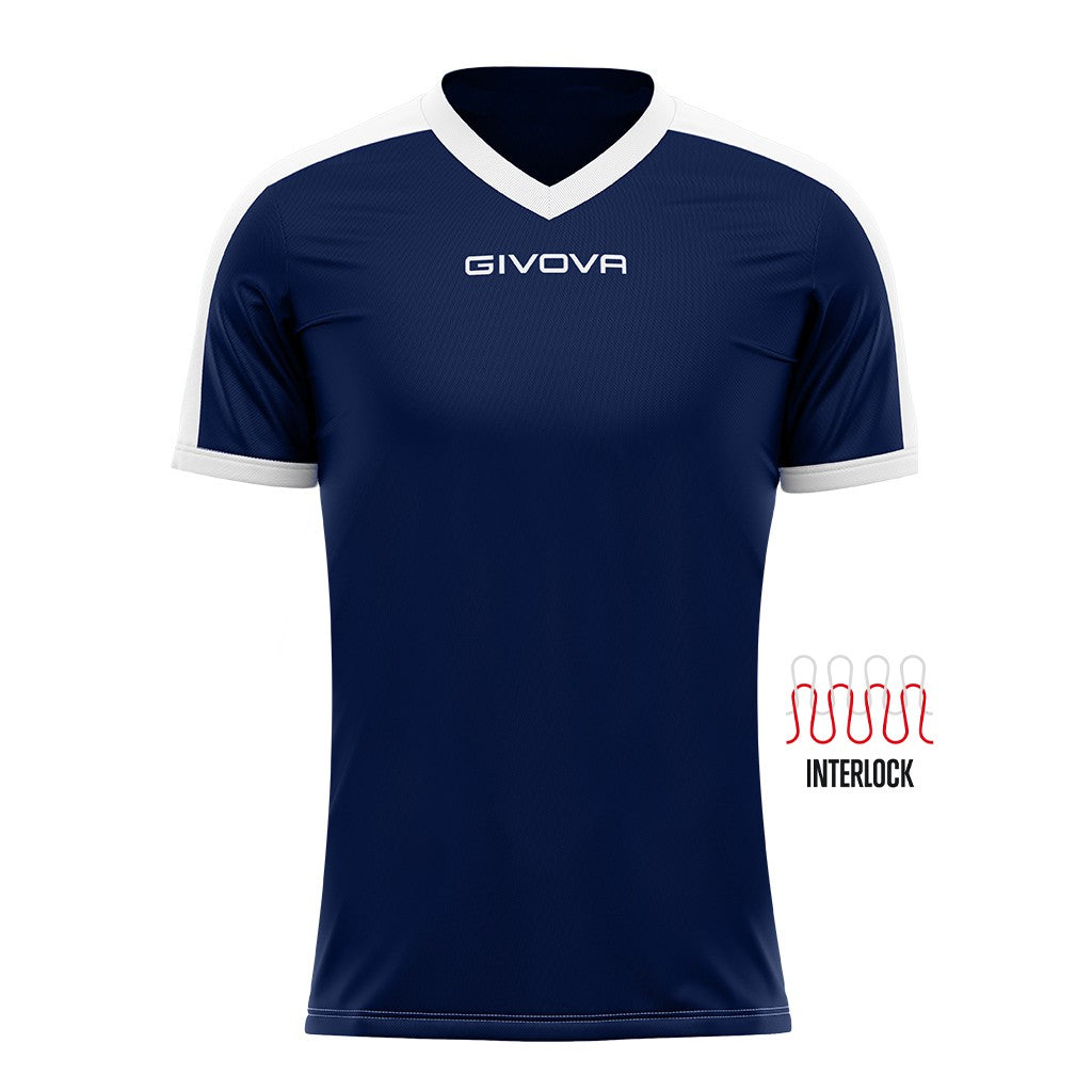 Camiseta Givova Revolution - Marino/Blanco / Xxs