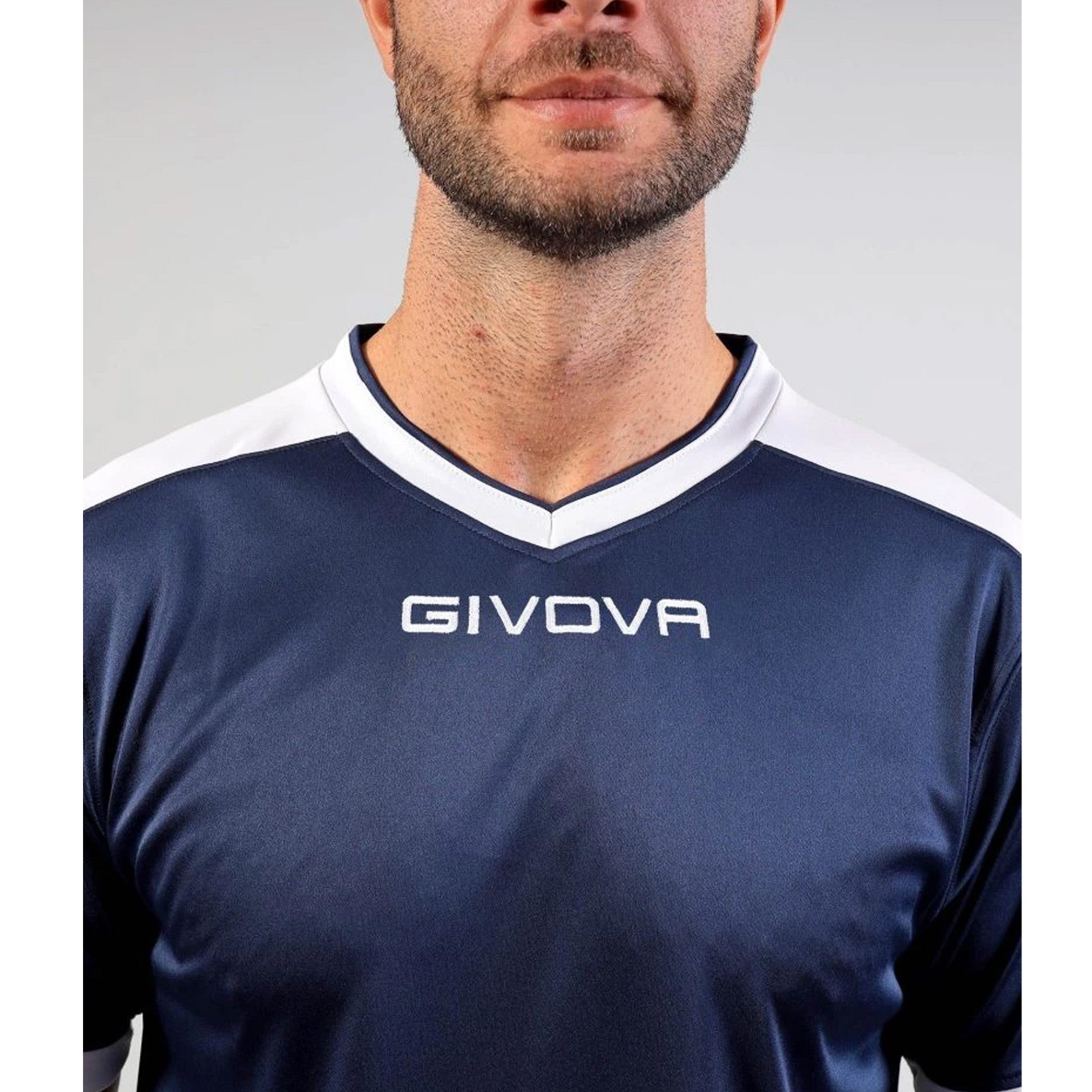 Camiseta Givova Revolution - Marino/Blanco / Xxs