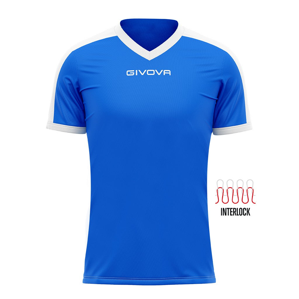 Camiseta Givova Revolution - Royal/Blanco / Xxs
