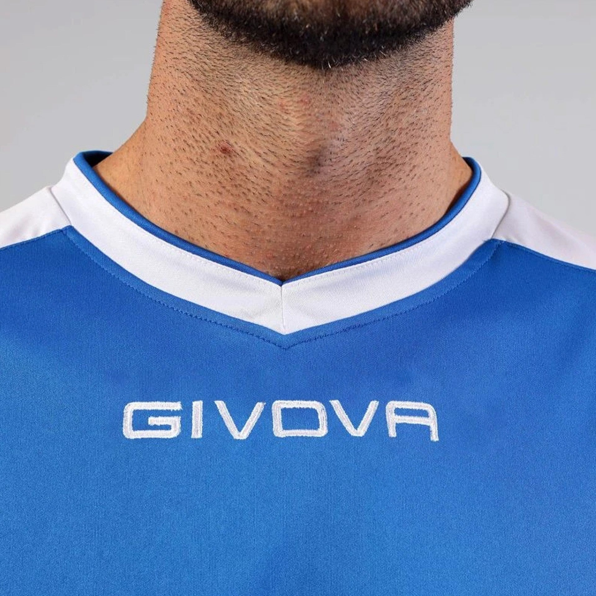 Camiseta Givova Revolution - Royal/Blanco / Xxs