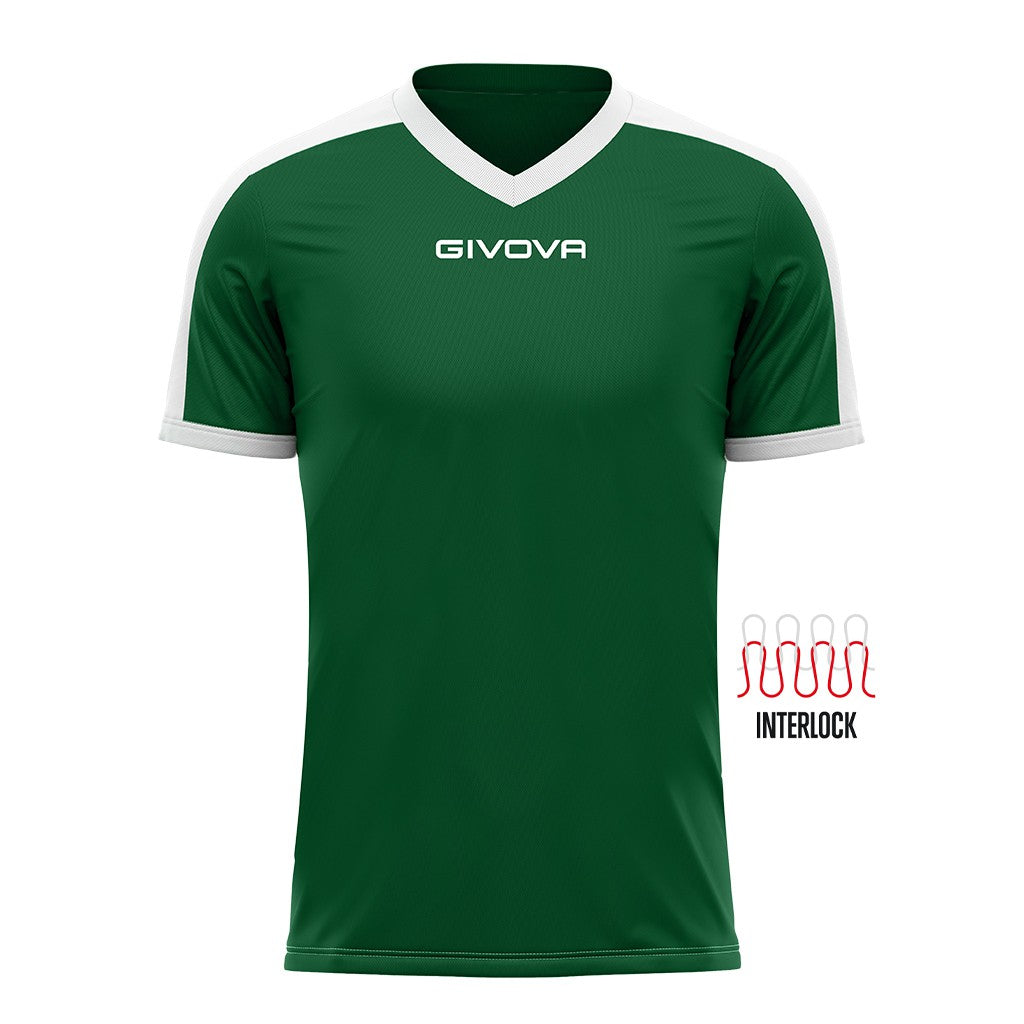 Camiseta Givova Revolution - Verde/Blanco / Xxs
