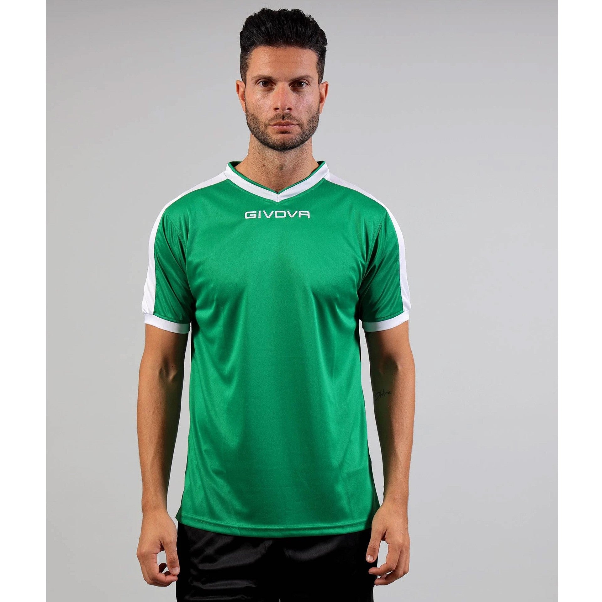 Camiseta Givova Revolution - Verde/Blanco / Xxs
