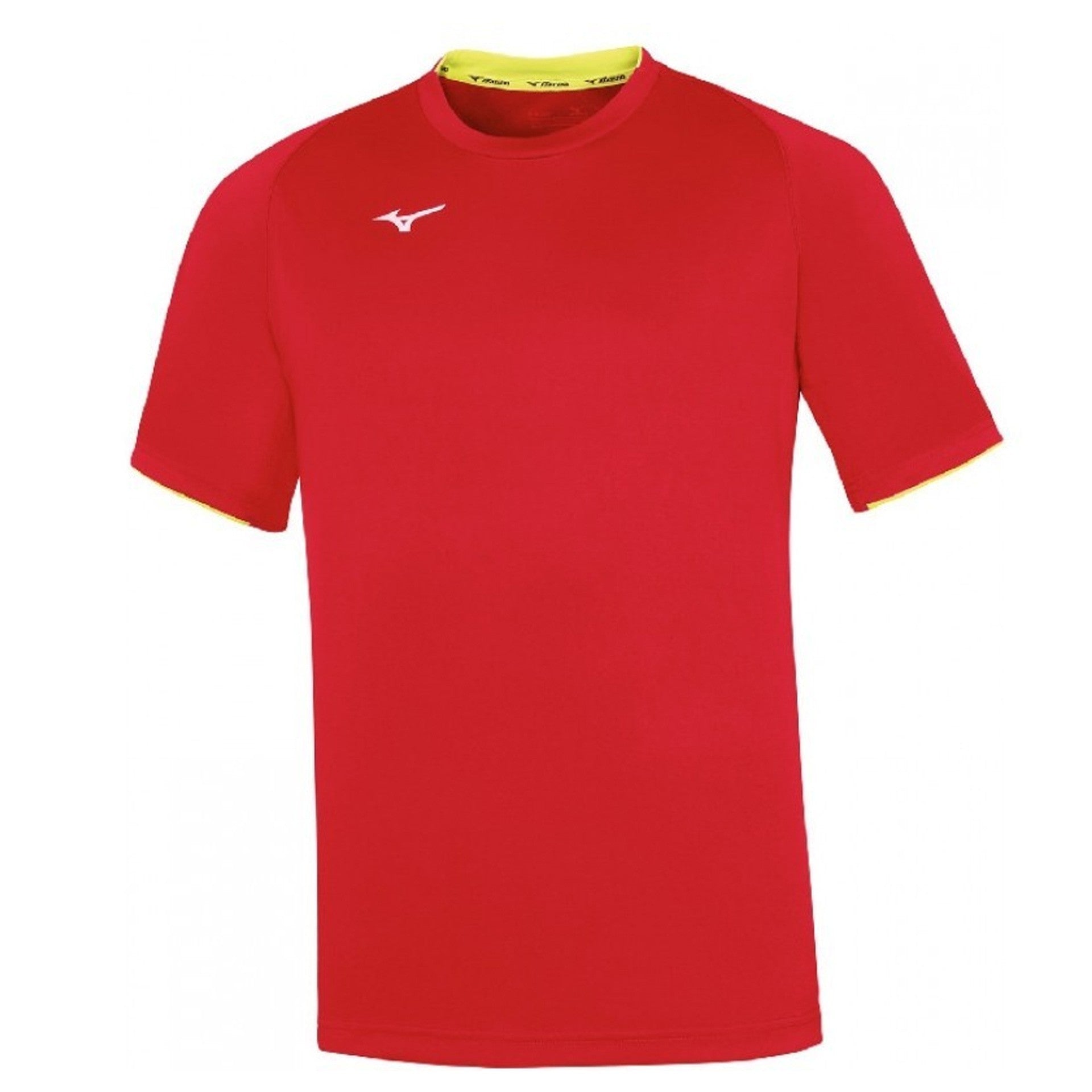 Camiseta Mizuno Sleeve Junior - Rojo/Amarillo / S