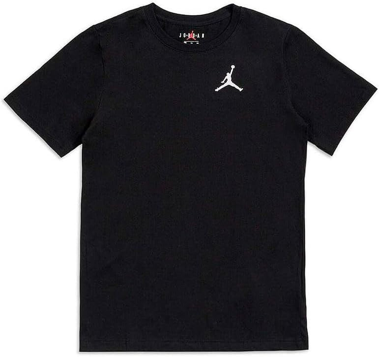 Camiseta Nike Jordan Con Jumpman Bordado - Negro / 12 Años