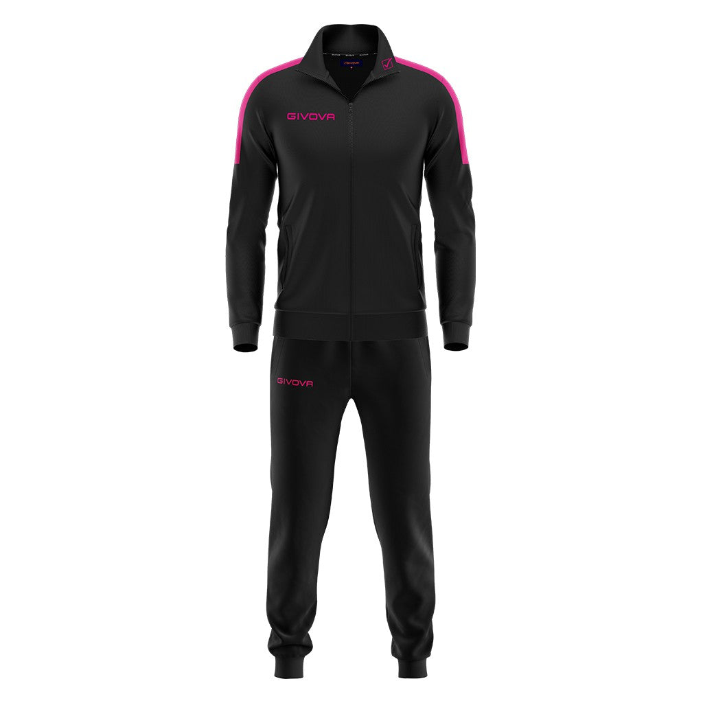 Chándal Givova Tuta Revolution Fluor - Negro/Fucsia / Xs