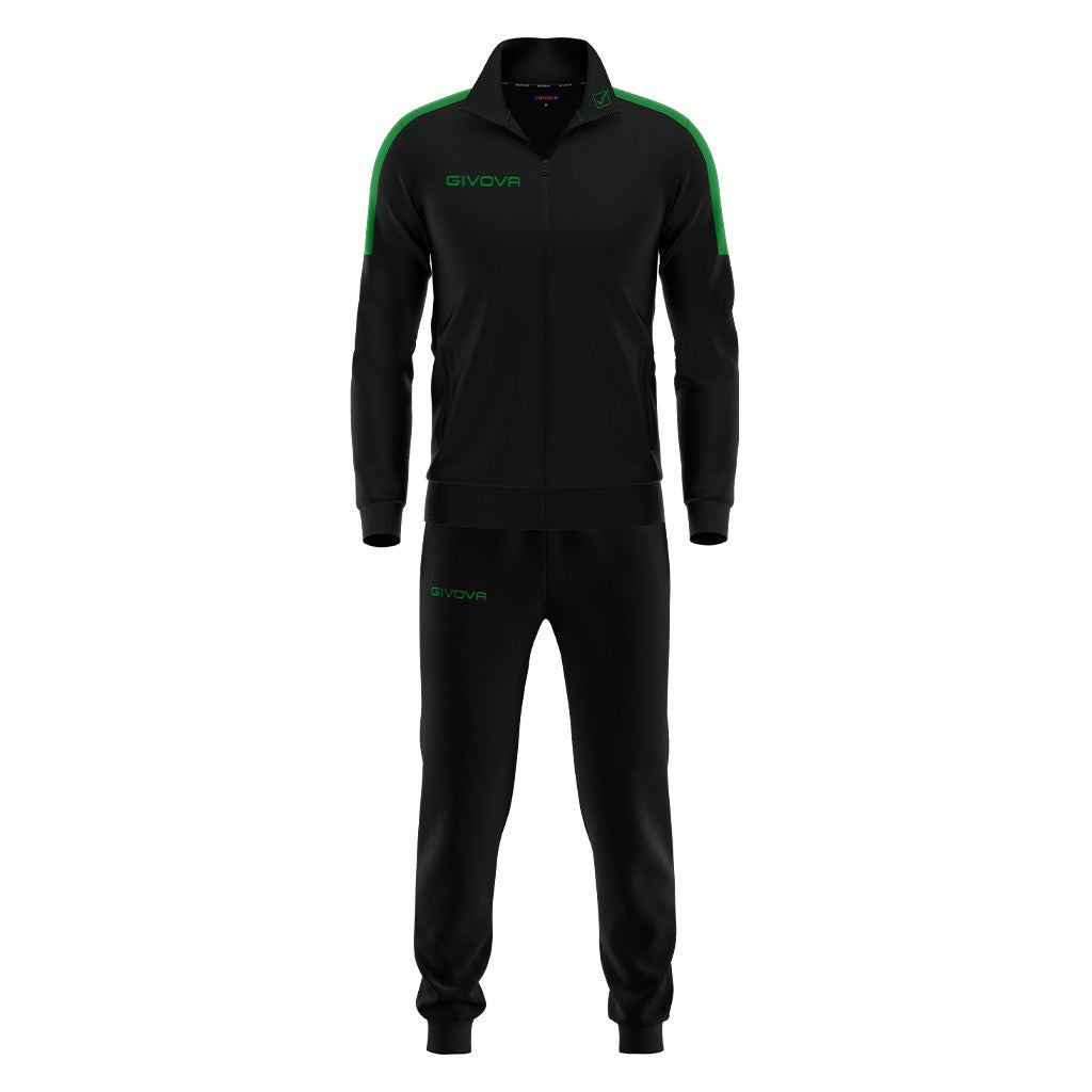 Chándal Givova Tuta Revolution - Negro/Verde / Xs