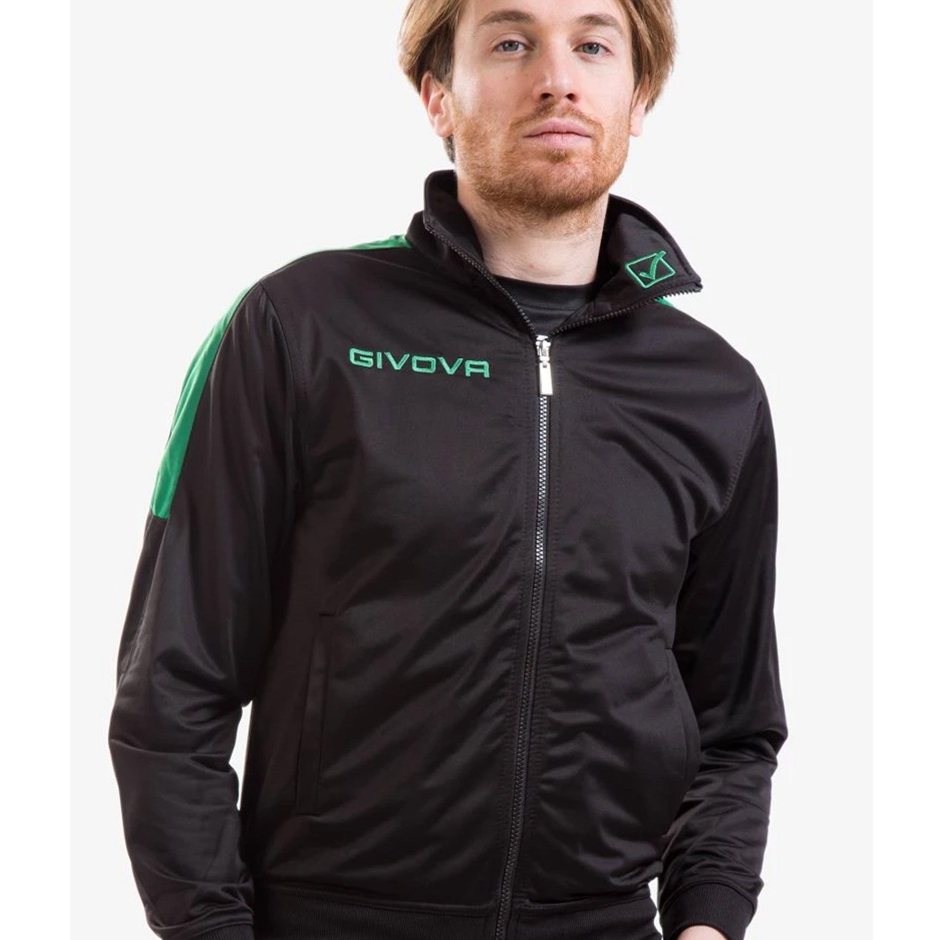 Chándal Givova Tuta Revolution - Negro/Verde / Xs