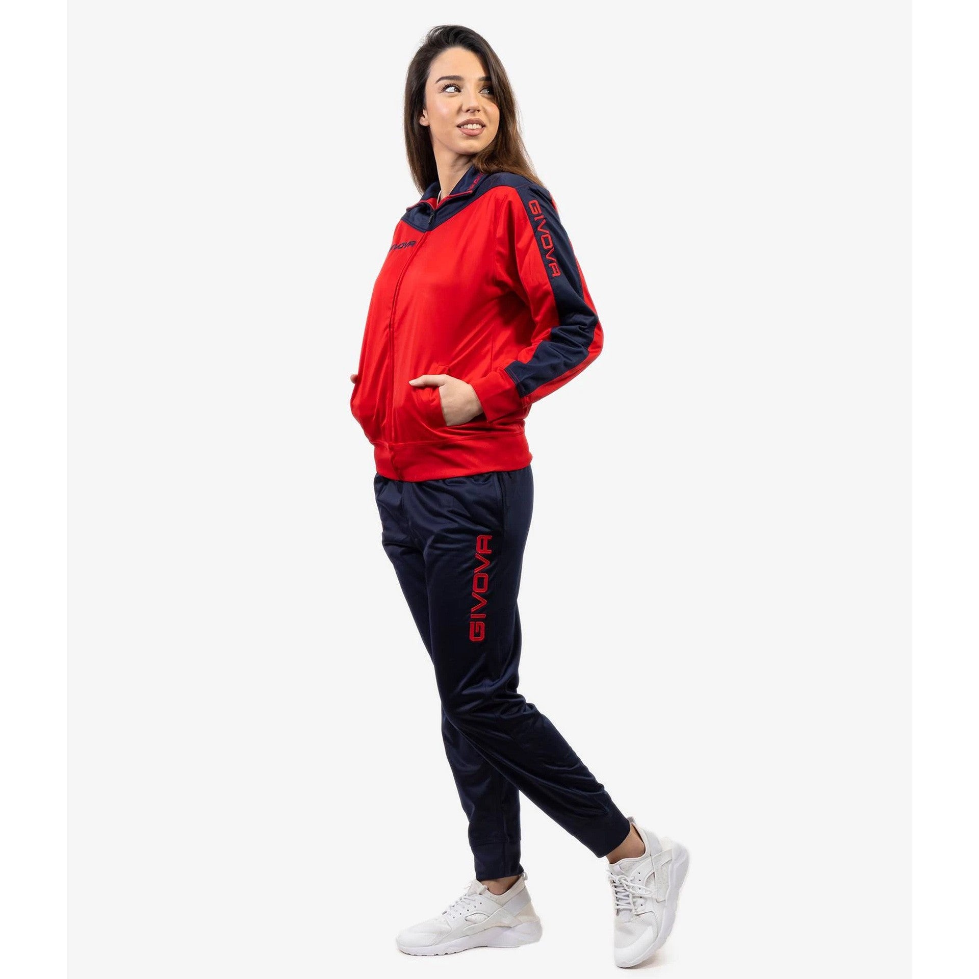 Chándal Givova Tuta Roma - Rojo/Azul / Xs