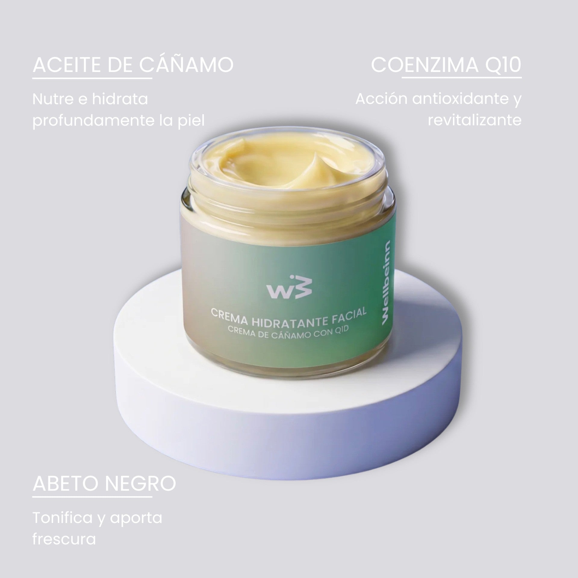 Crema Facial Cáñamo Y Q10
