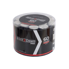 Tarro 60 Overgrips Black Crown Perforados Blancos