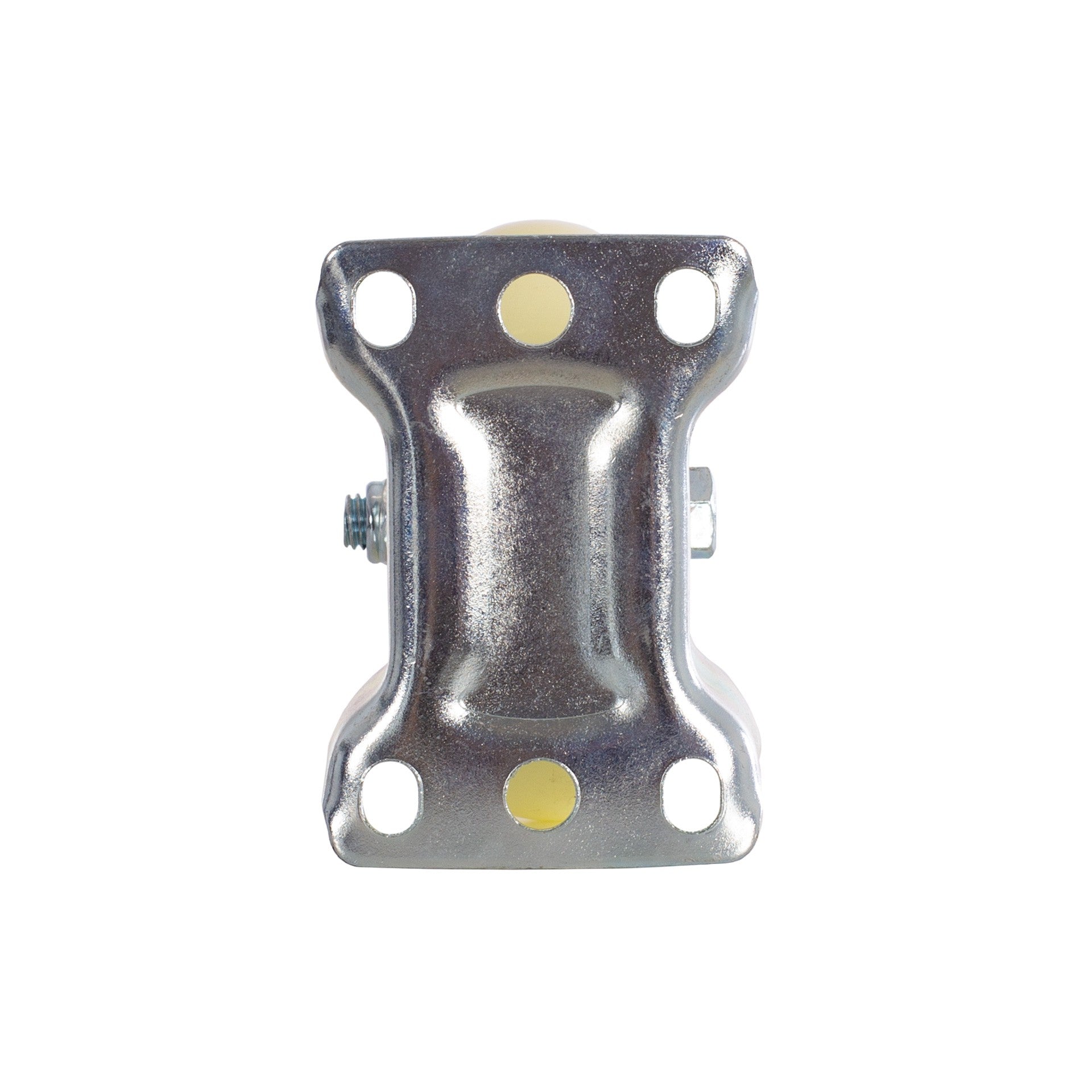 Rueda De Nylon Fija Con Estructura Metálica