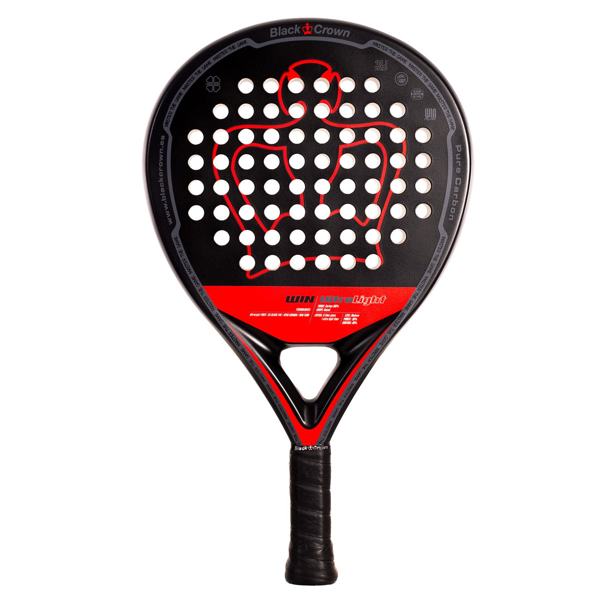 Pala De Pádel Black Crown Win Ultralight