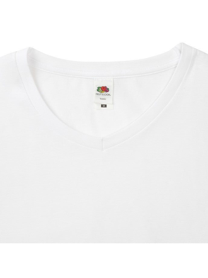 Camiseta Fruit Of The Loom Iconic 150 V-Neck T