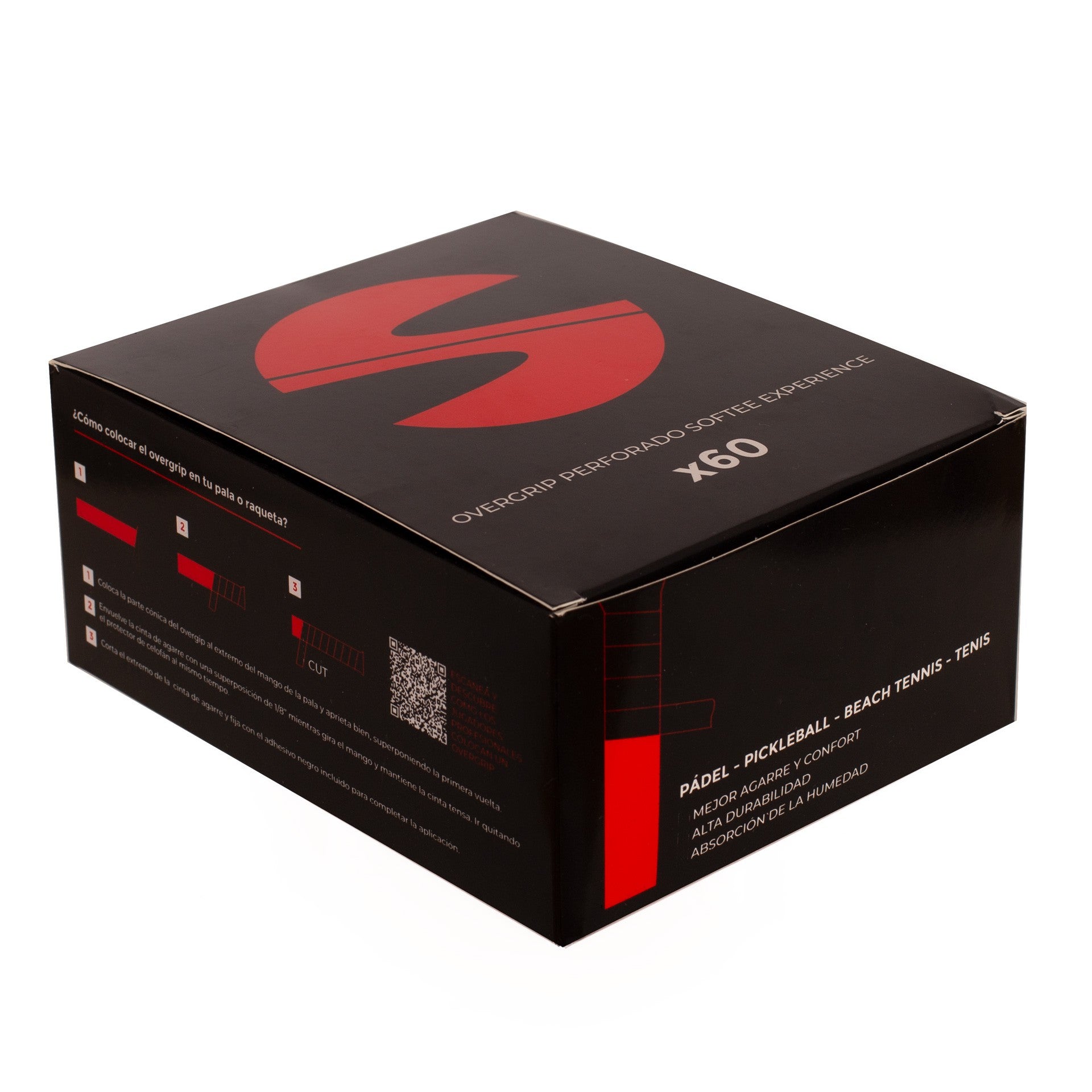 Caja 60 Overgrips Perforados Softee Experience