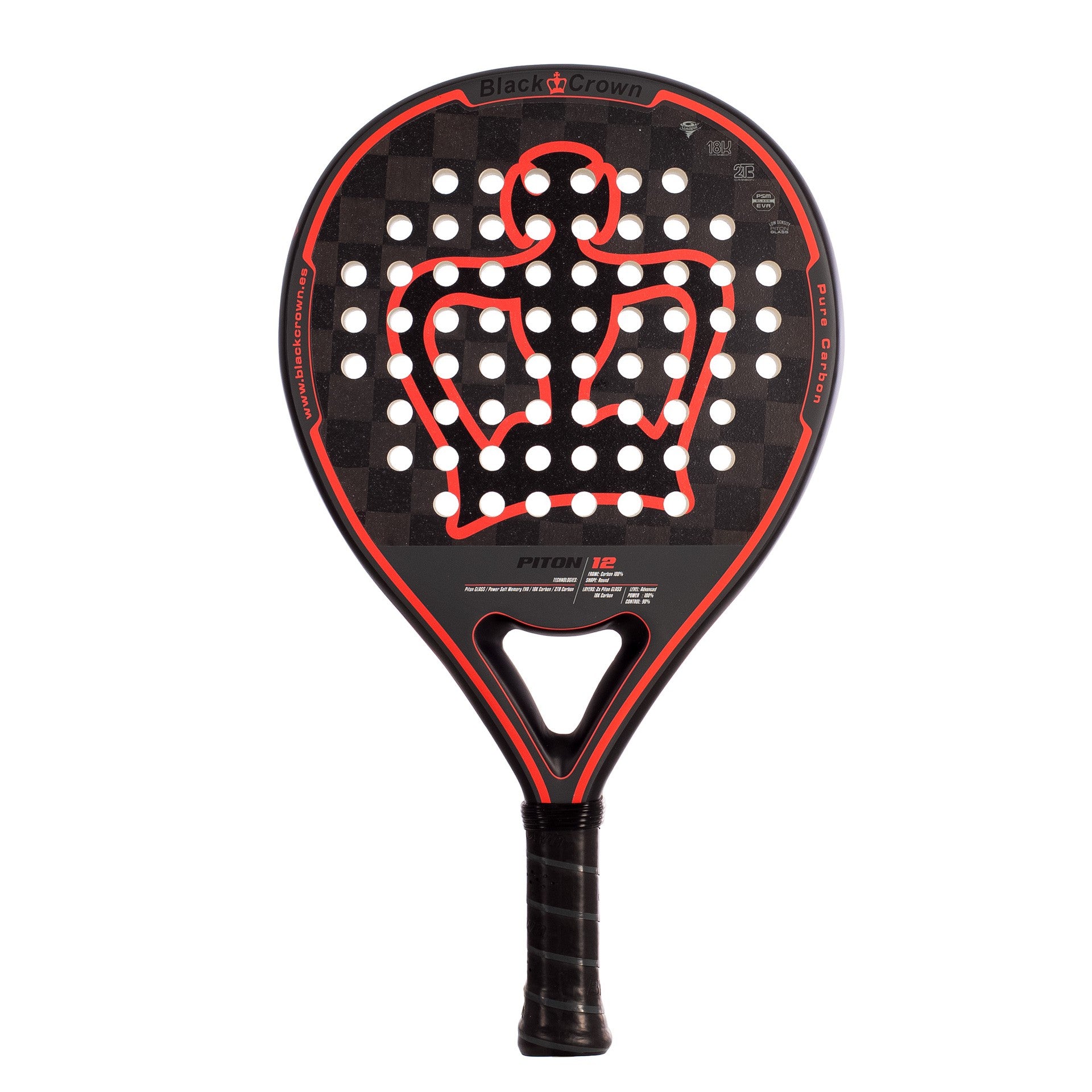 Pala De Pádel Black Crown Piton 12