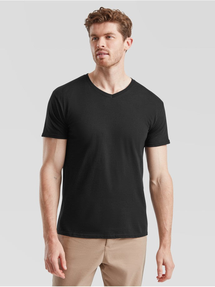 Camiseta Fruit Of The Loom Iconic 150 V-Neck T
