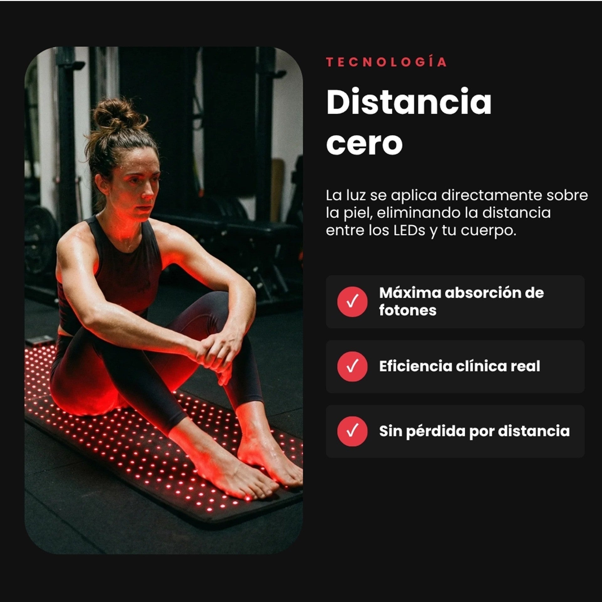 Esterilla De Luz Roja - Redinn Mat