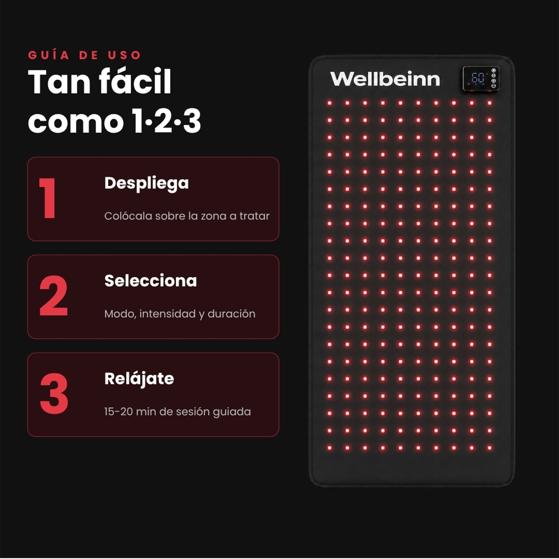 Esterilla De Luz Roja - Redinn Mat