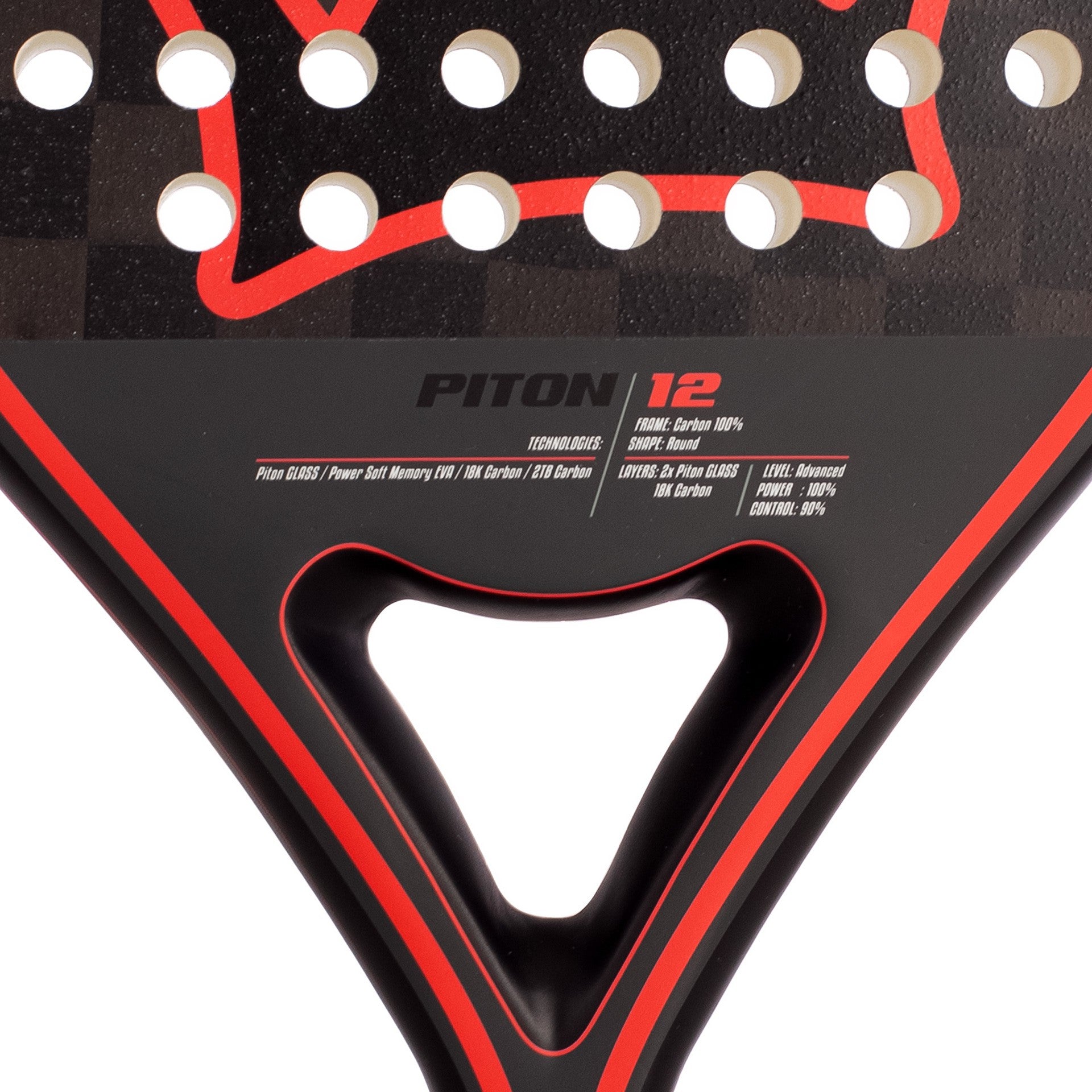 Pala De Pádel Black Crown Piton 12