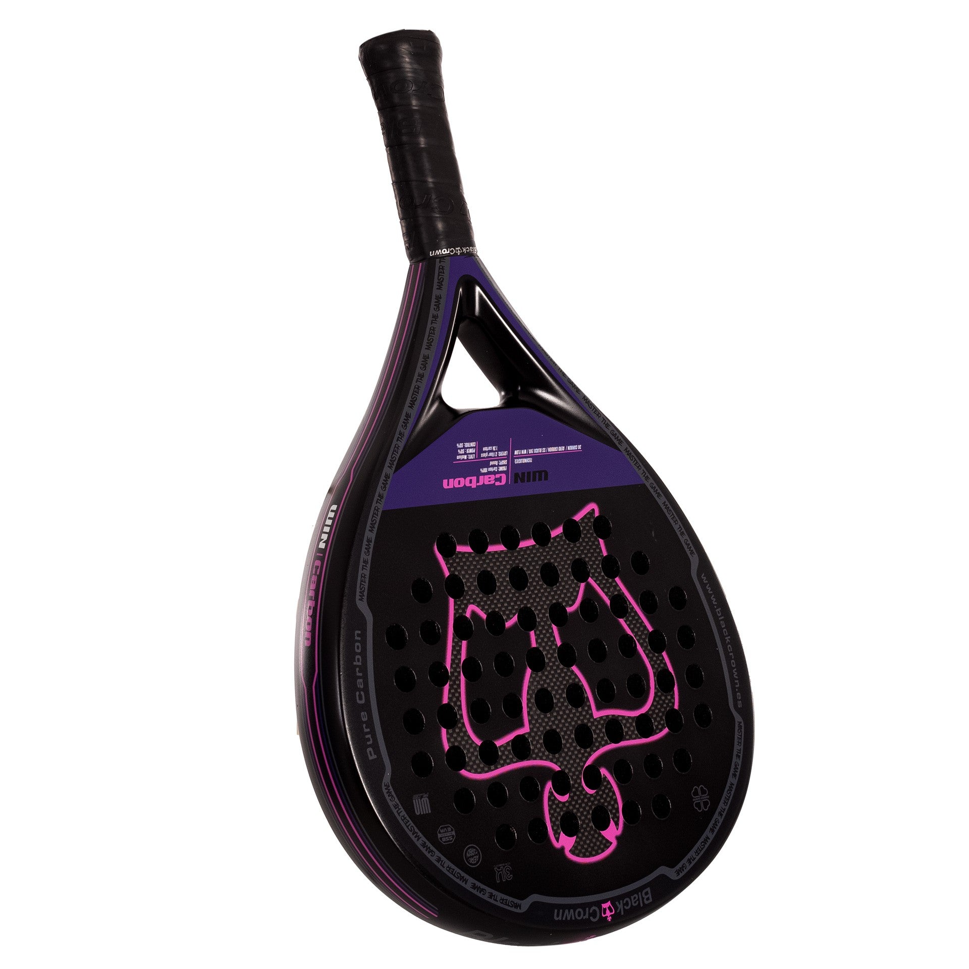 Pala De Pádel Black Crown Win Carbon