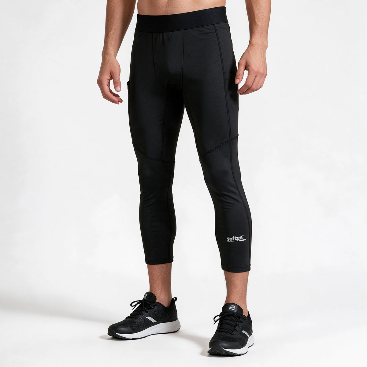 Mallas Running Softee Active Performance 3/4 - Negro / S