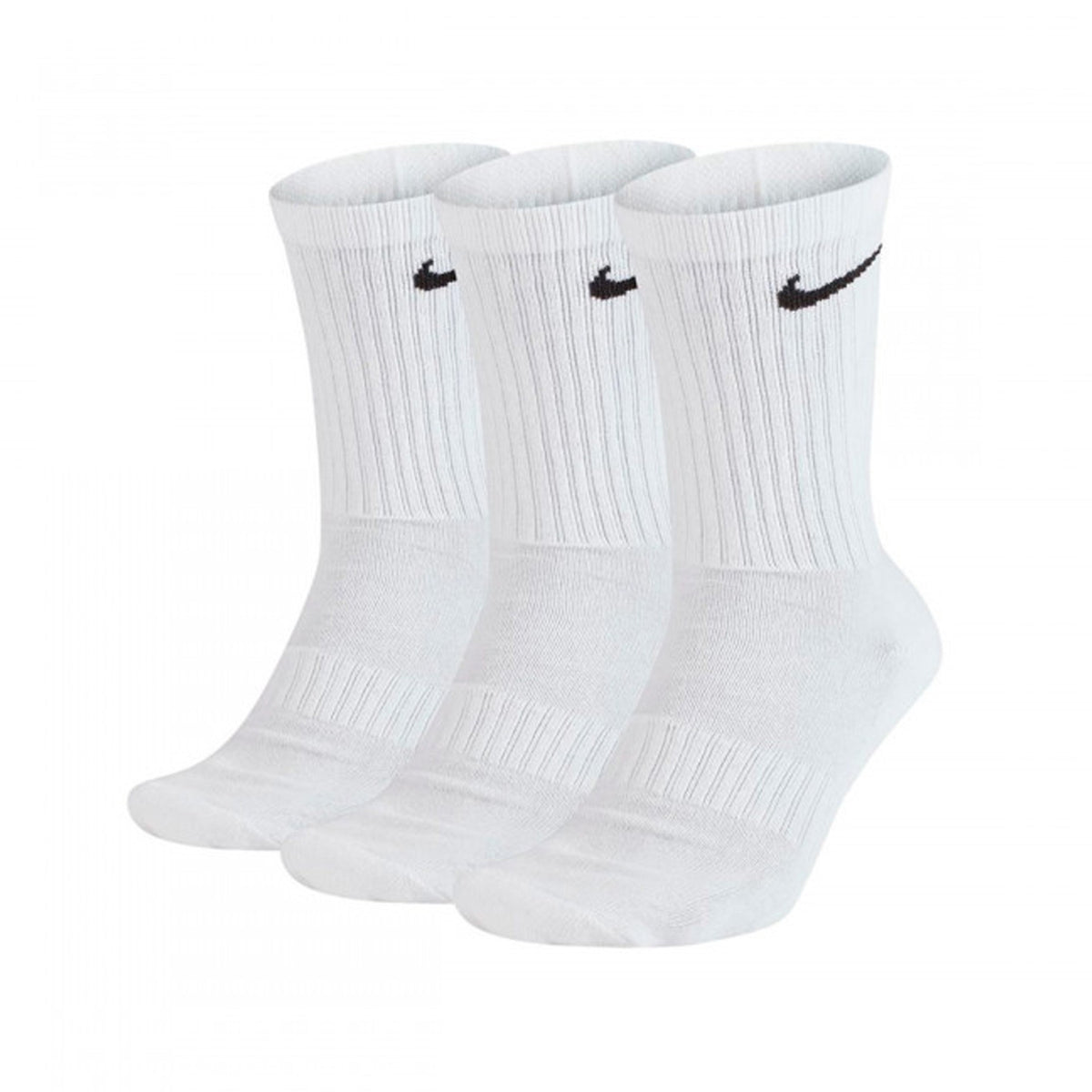 Pack 3 Calcetines Media Caña Nike Everyday Acolchados - Blanco / 46-50
