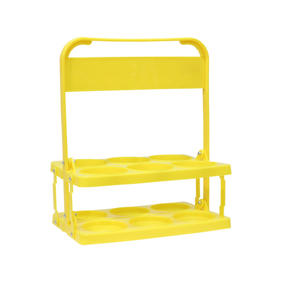 Portabotellas Pvc Basic 6Uds - Amarillo / Única