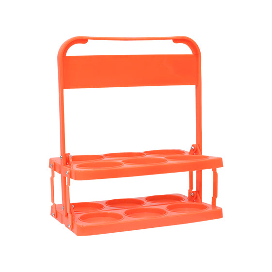 Portabotellas Pvc Basic 6Uds - Coral / Única