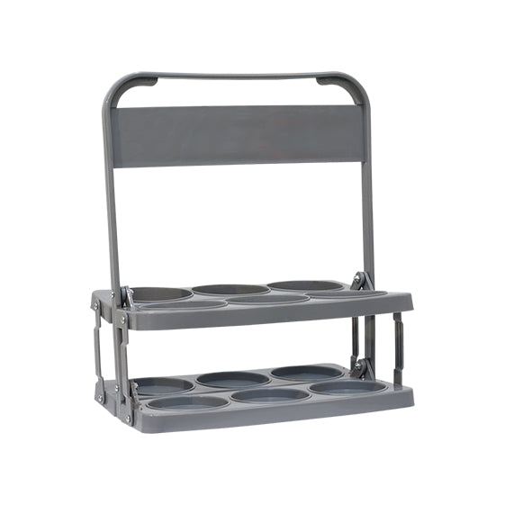 Portabotellas Pvc Basic 6Uds - Gris / Única