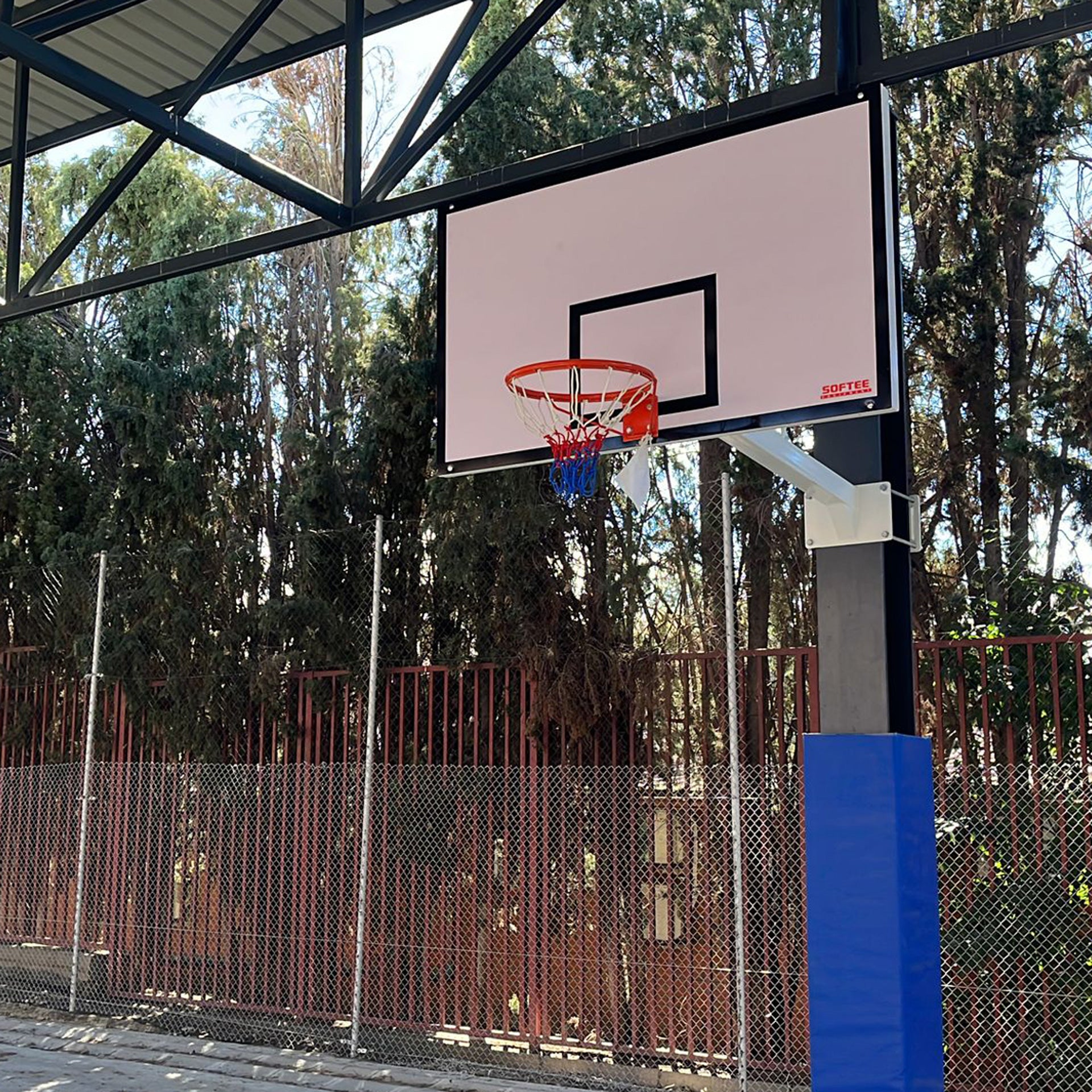 Jgo Canasta Basket Fija A Viga Vuelo 1,65 M