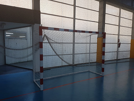 Juego Porterías F.Sala/Balonmano Metálicas Trasladables 80X80Mm Con Base De Tubo Redondo